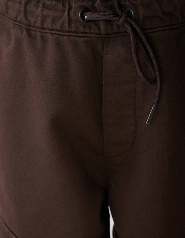 Loose Fit Cargobroek Donkerbruin SHOEBY BOYS