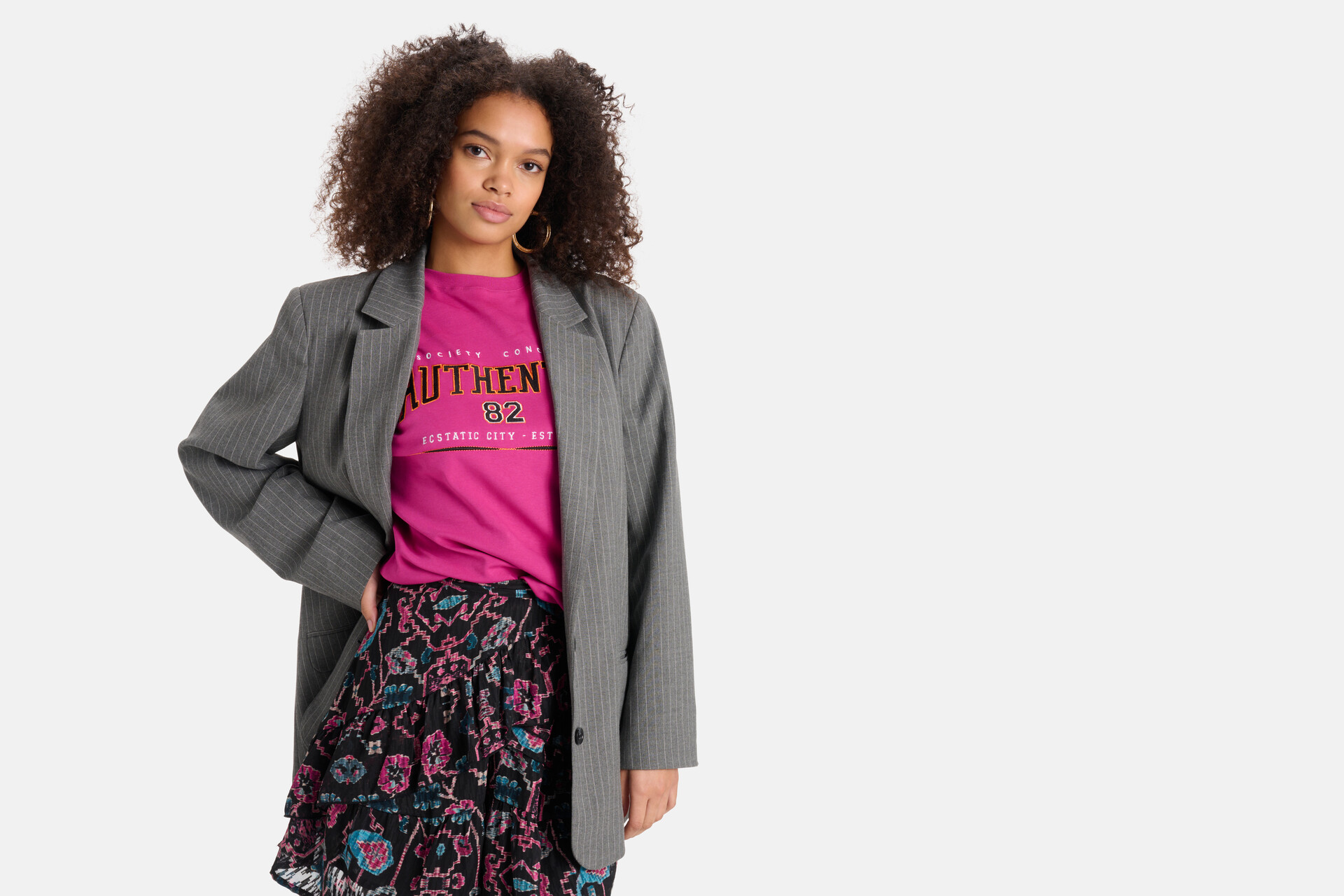 Artwork T-shirt Roze SHOEBY WOMEN