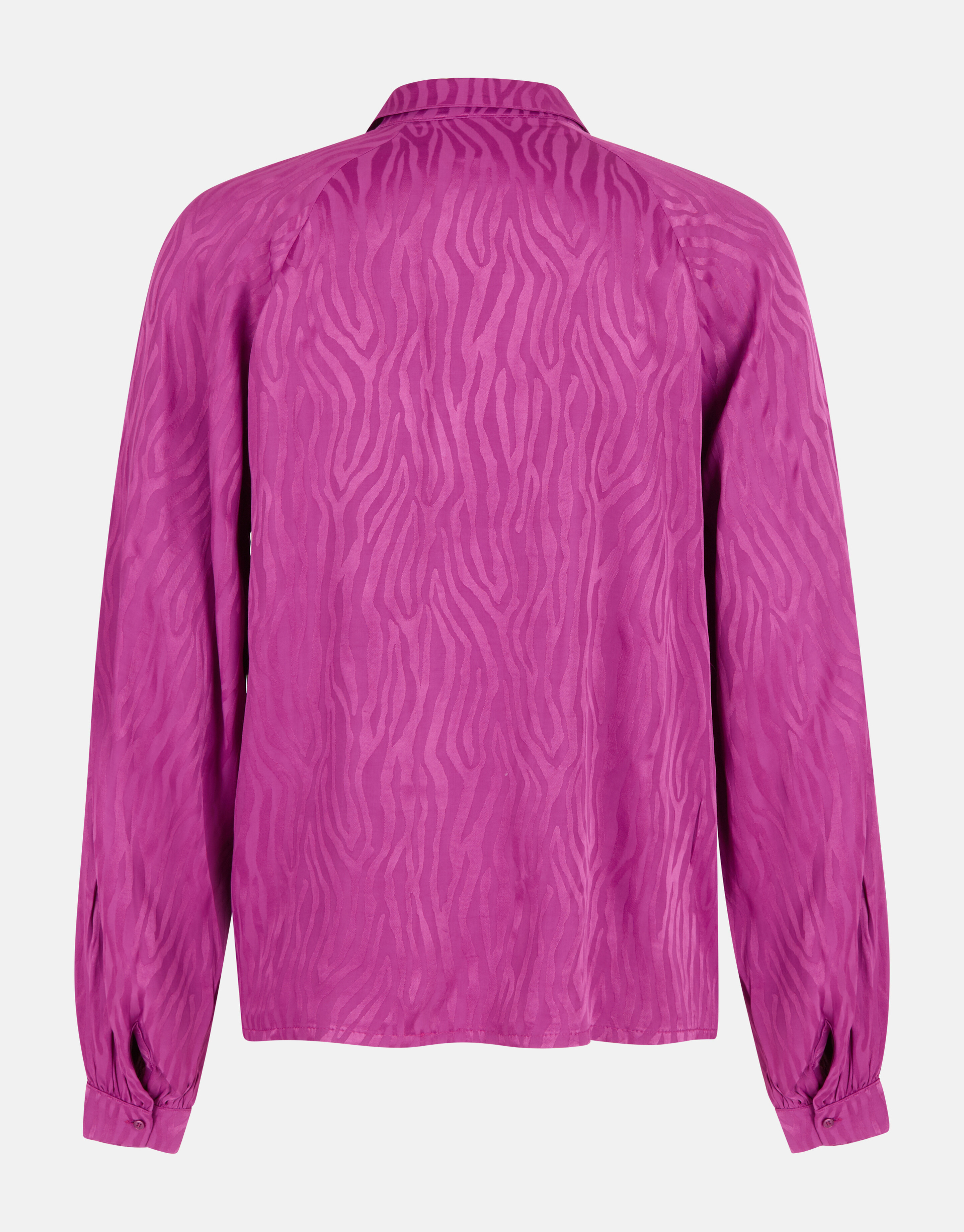 Relaxed Jacquard Blouse Donkerroze SHOEBY WOMEN