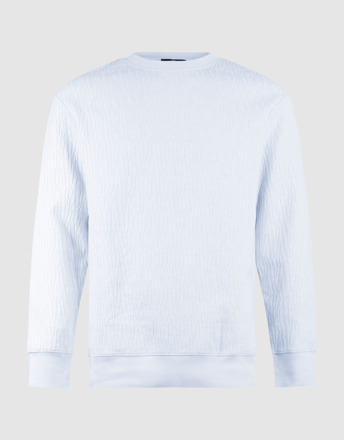 Structuur Sweater Lichtblauw SHOEBY MEN