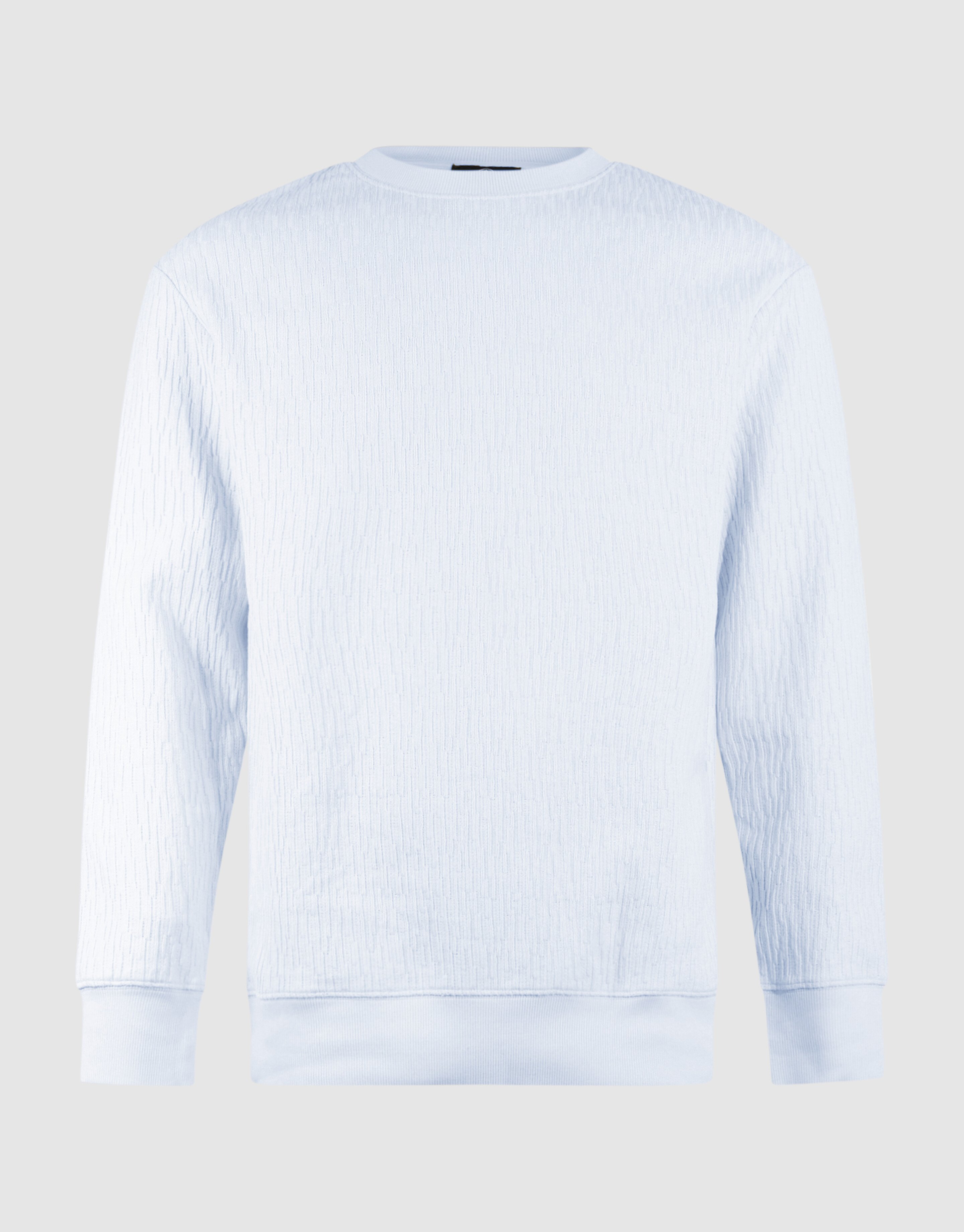 Structuur Sweater Lichtblauw SHOEBY MEN