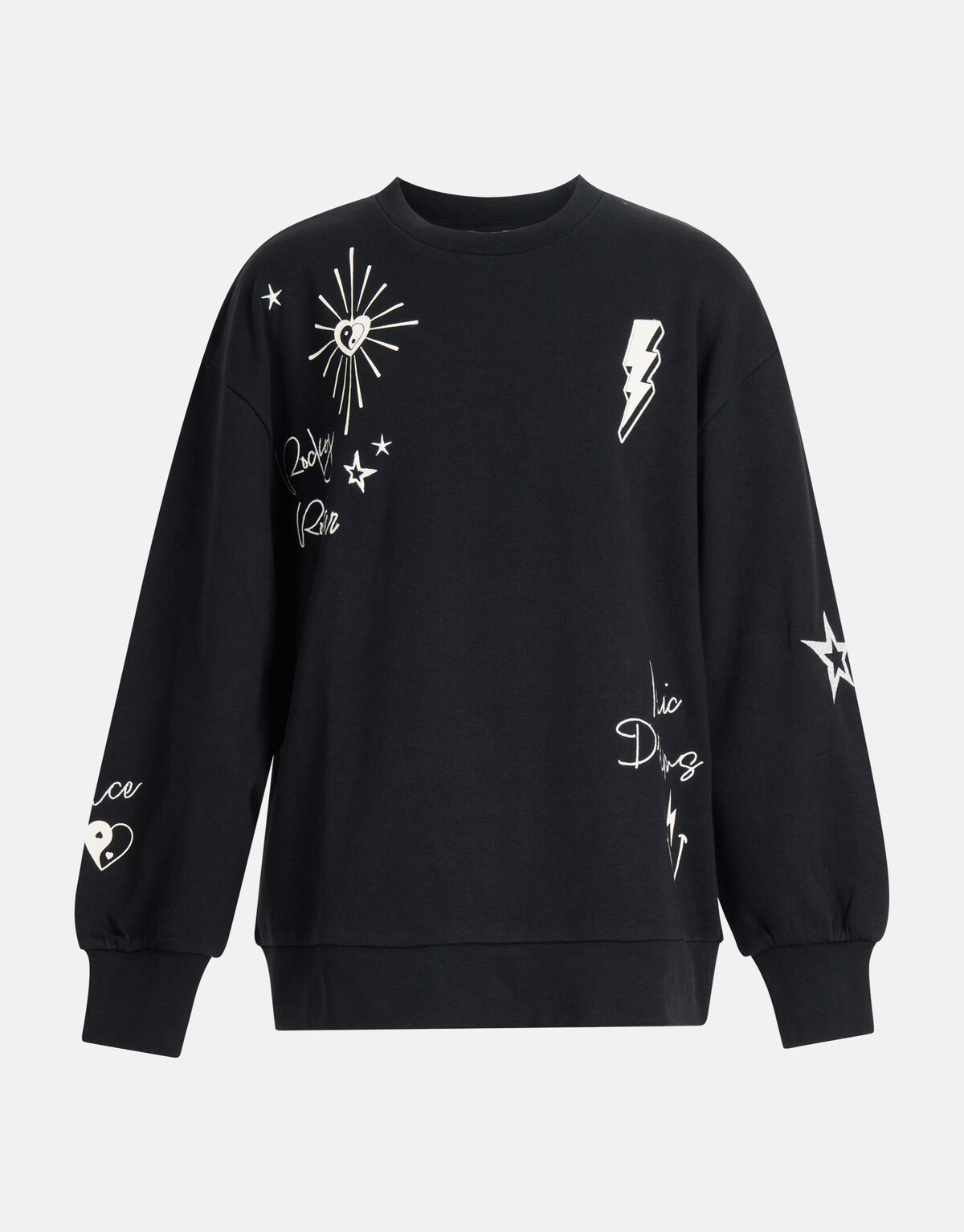 Artwork Sweater Zwart SHOEBY GIRLS