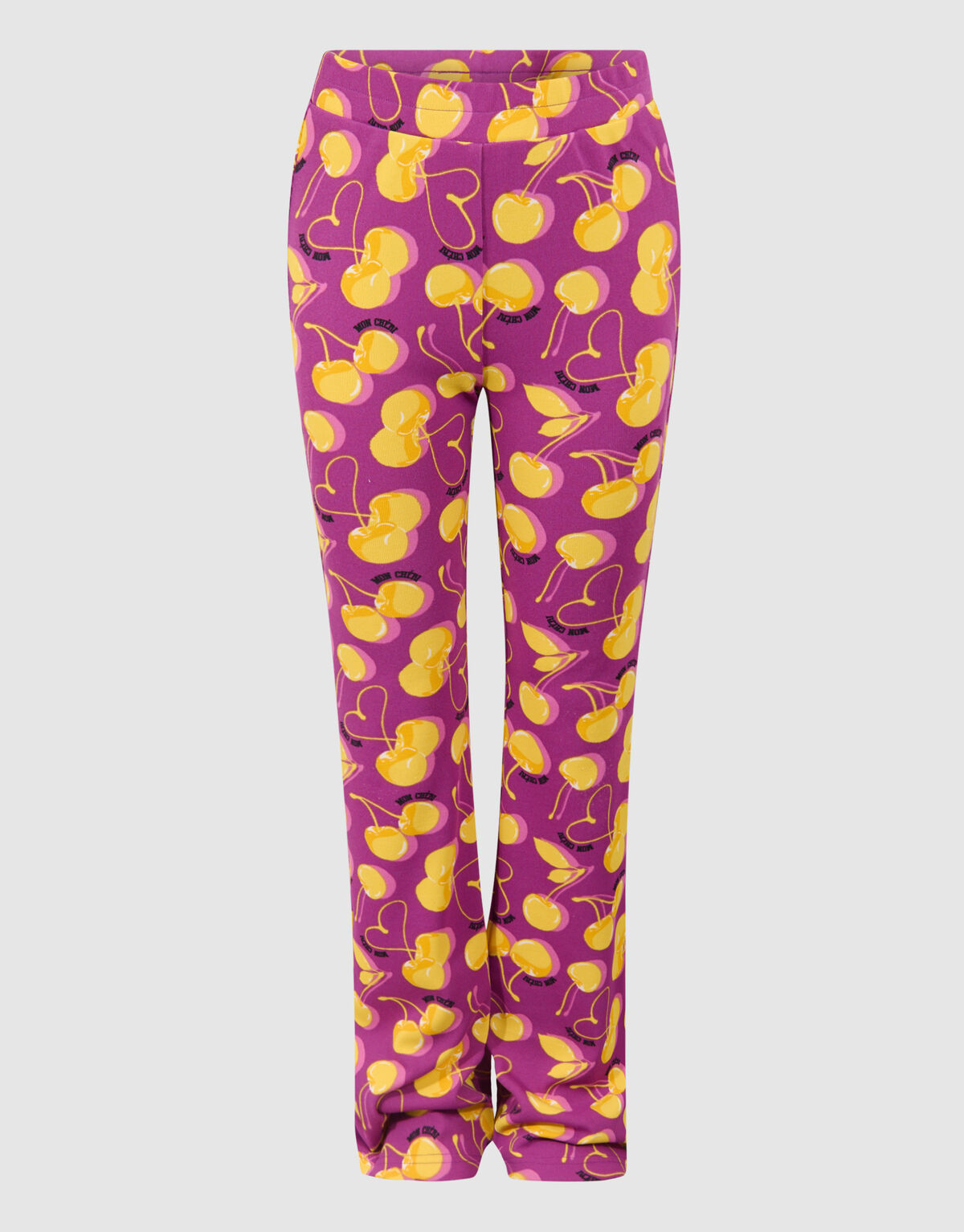 Printed Rib Flared Legging Donkerpaars SHOEBY GIRLS