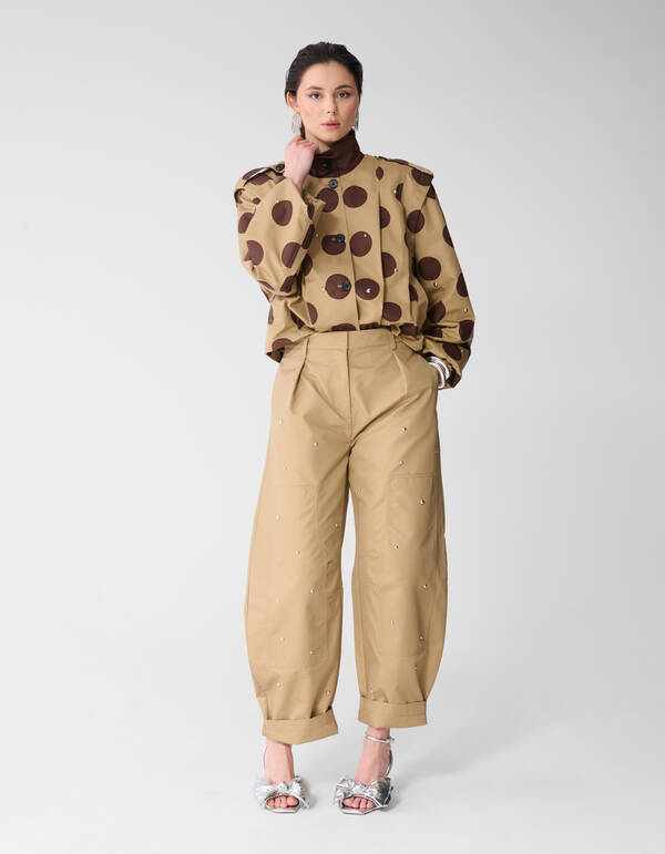 Studs Polkadot Jack Lichtbruin SHOEBY WOMEN