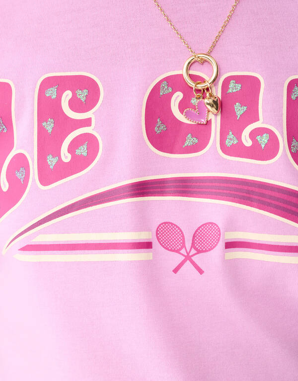 Glitter Club Artwork T-shirt Lichtroze SHOEBY GIRLS