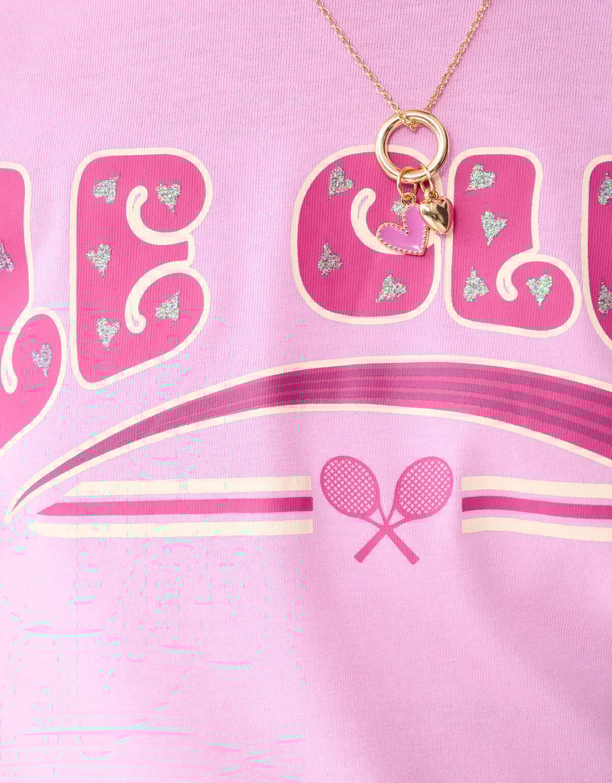 Glitter Club Artwork T-shirt Lichtroze SHOEBY GIRLS