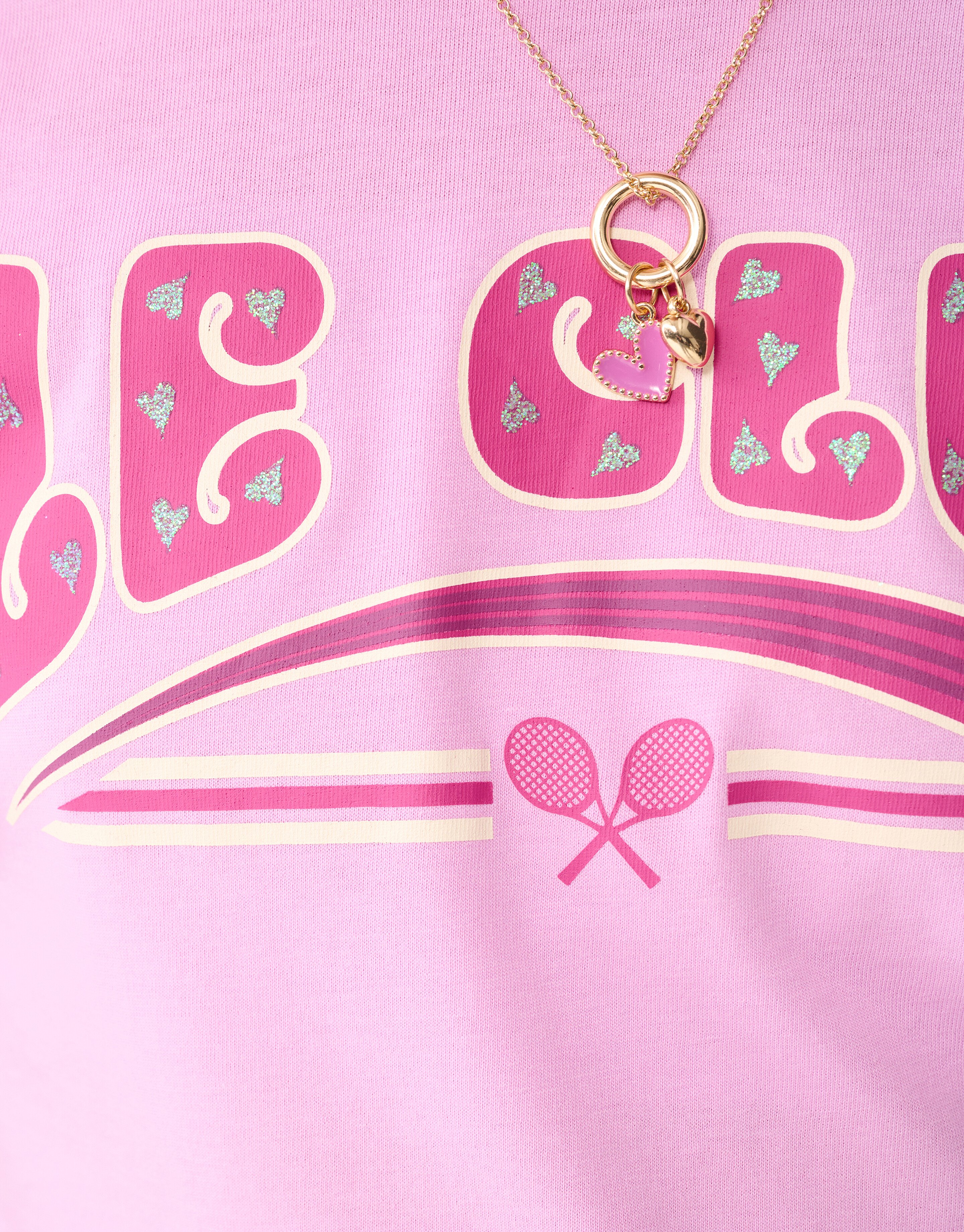 Glitter Club Artwork T-shirt Lichtroze SHOEBY GIRLS