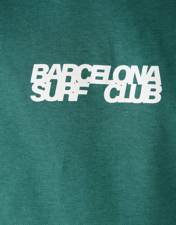 Surf Club Artwork T-shirt Donkergroen SHOEBY BOYS