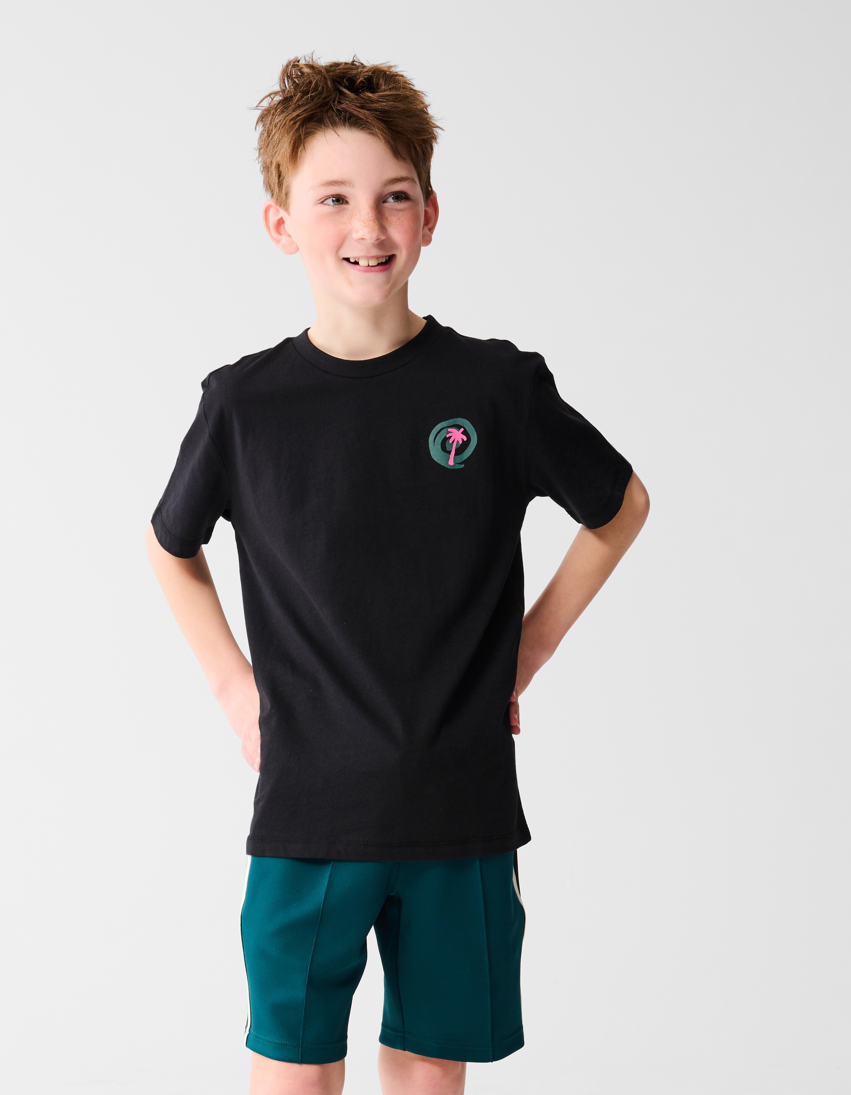 Palm Artwork T-shirt Zwart SHOEBY BOYS