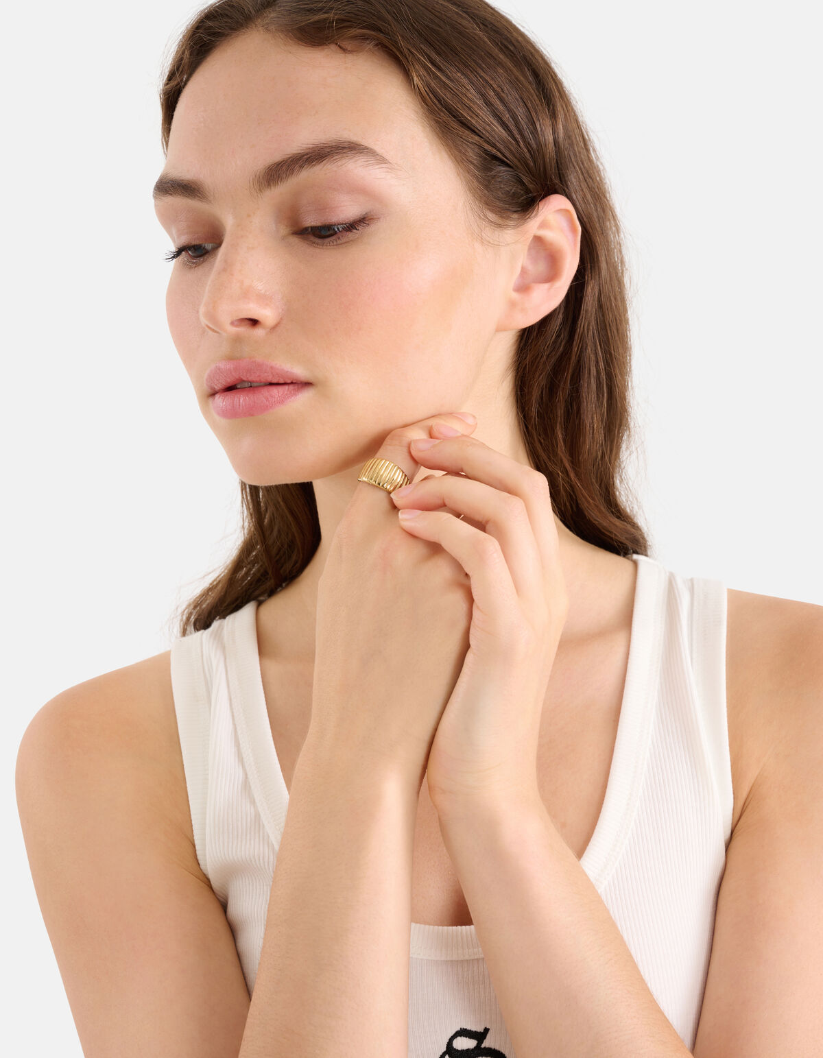 Lined Ring Goud SHOEBY ACCESSOIRES