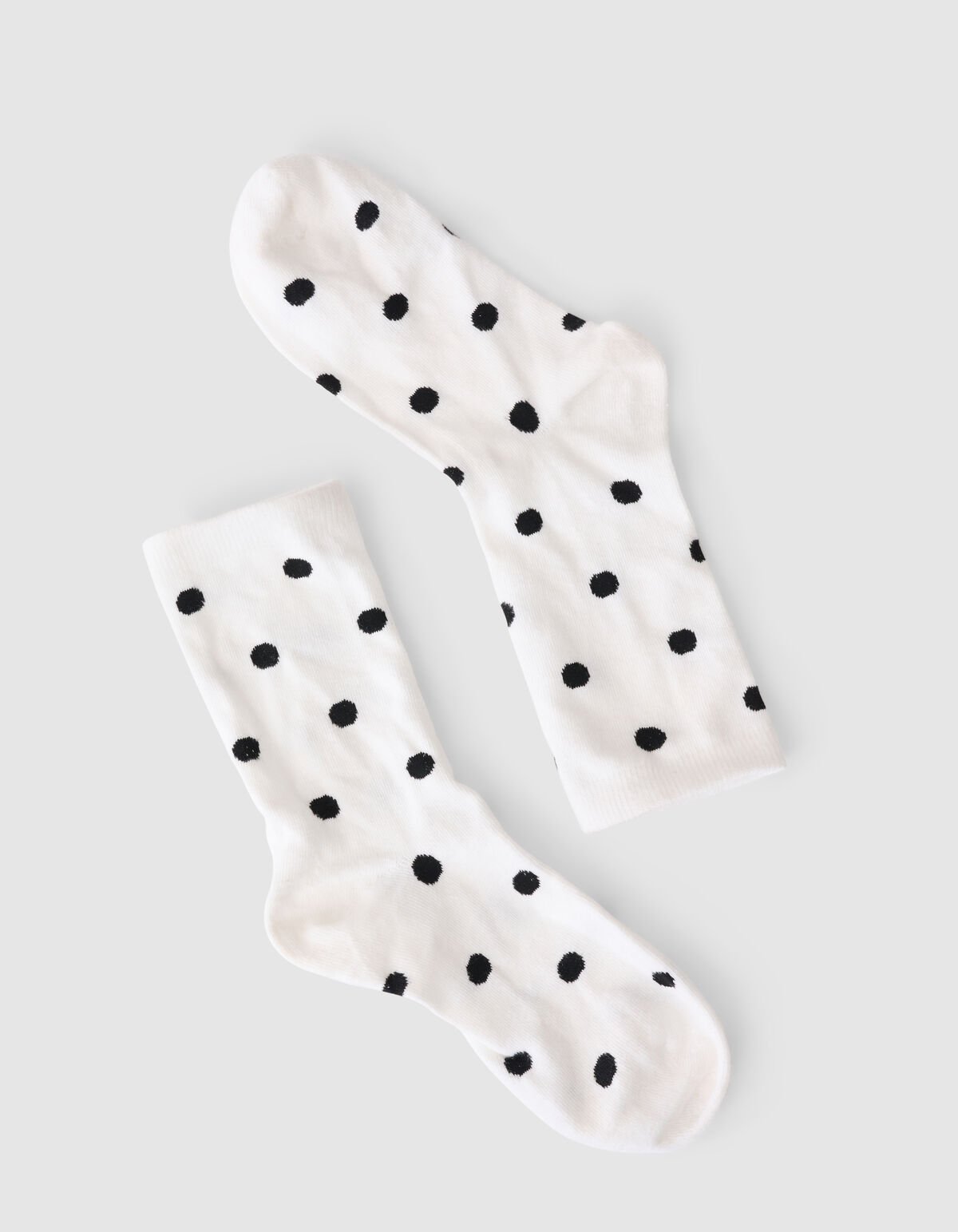 Polkadot Sokken Wit/Zwart SHOEBY ACCESSOIRES