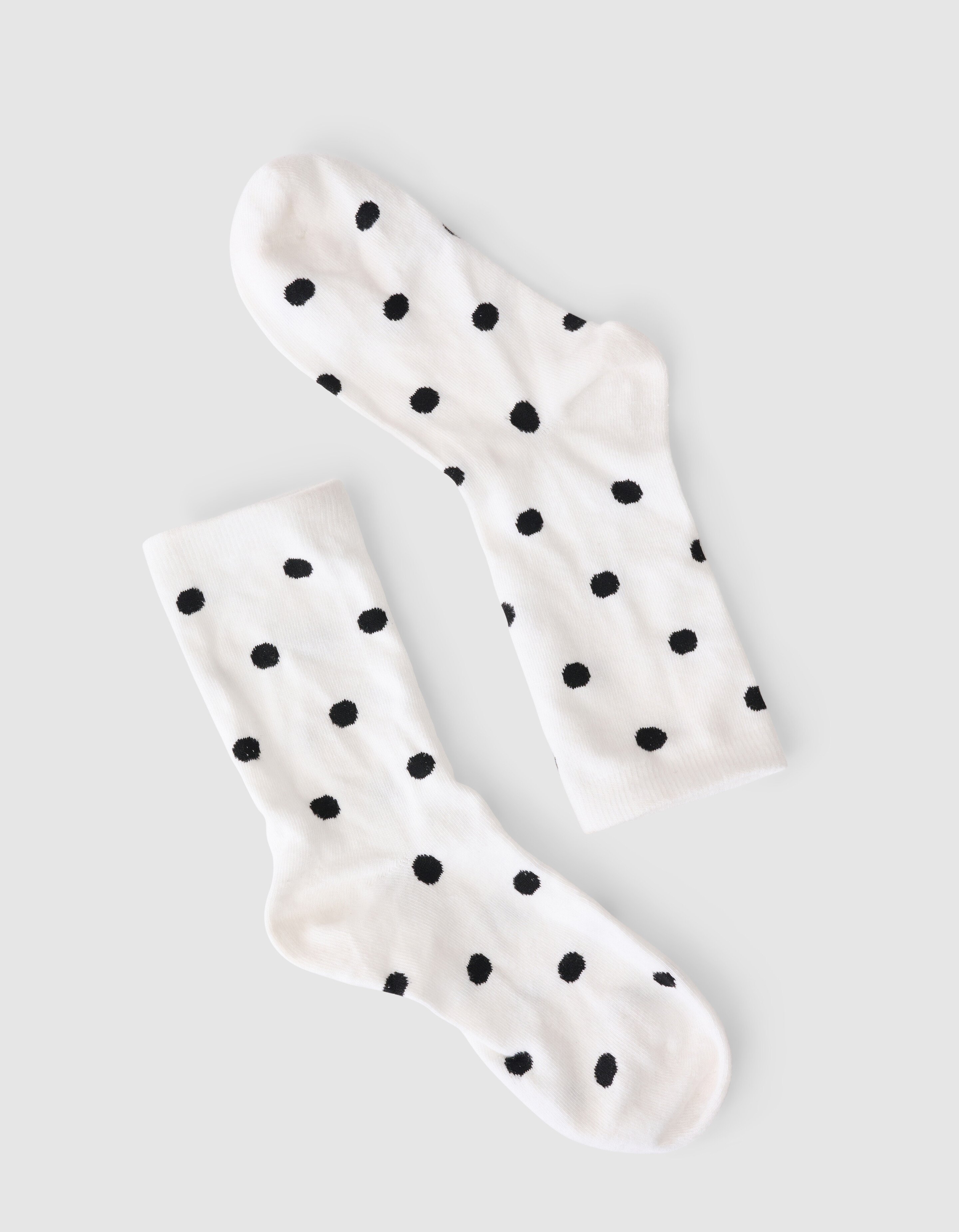 Polkadot Sokken Wit/Zwart SHOEBY ACCESSOIRES