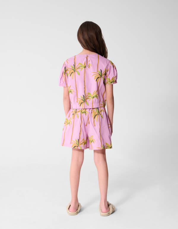 Palm Sequin Top Lichtpaars SHOEBY GIRLS