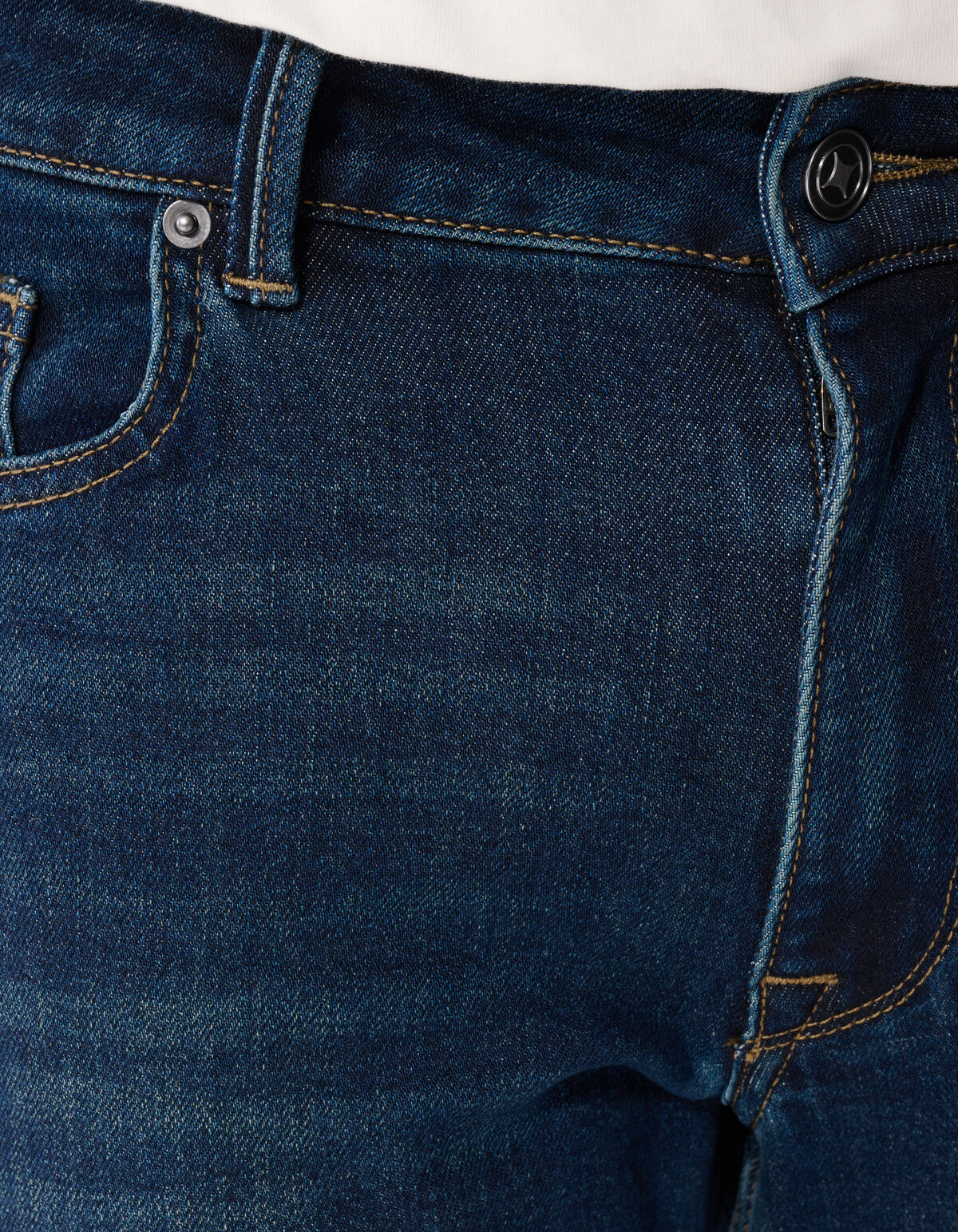 Slim Straight Fit Jeans Donkerblauw L32 SHOEBY MEN