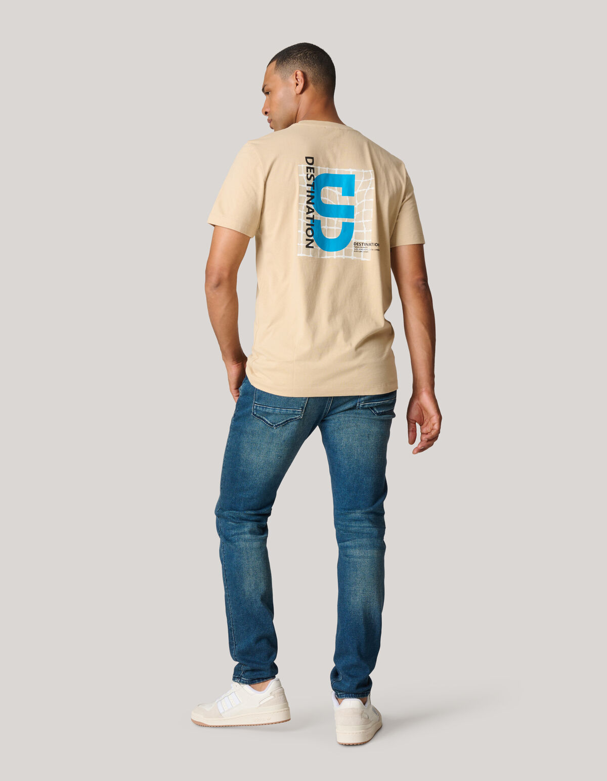 Slim Fit Jog Jeans Donkerblauw L36 SHOEBY MEN