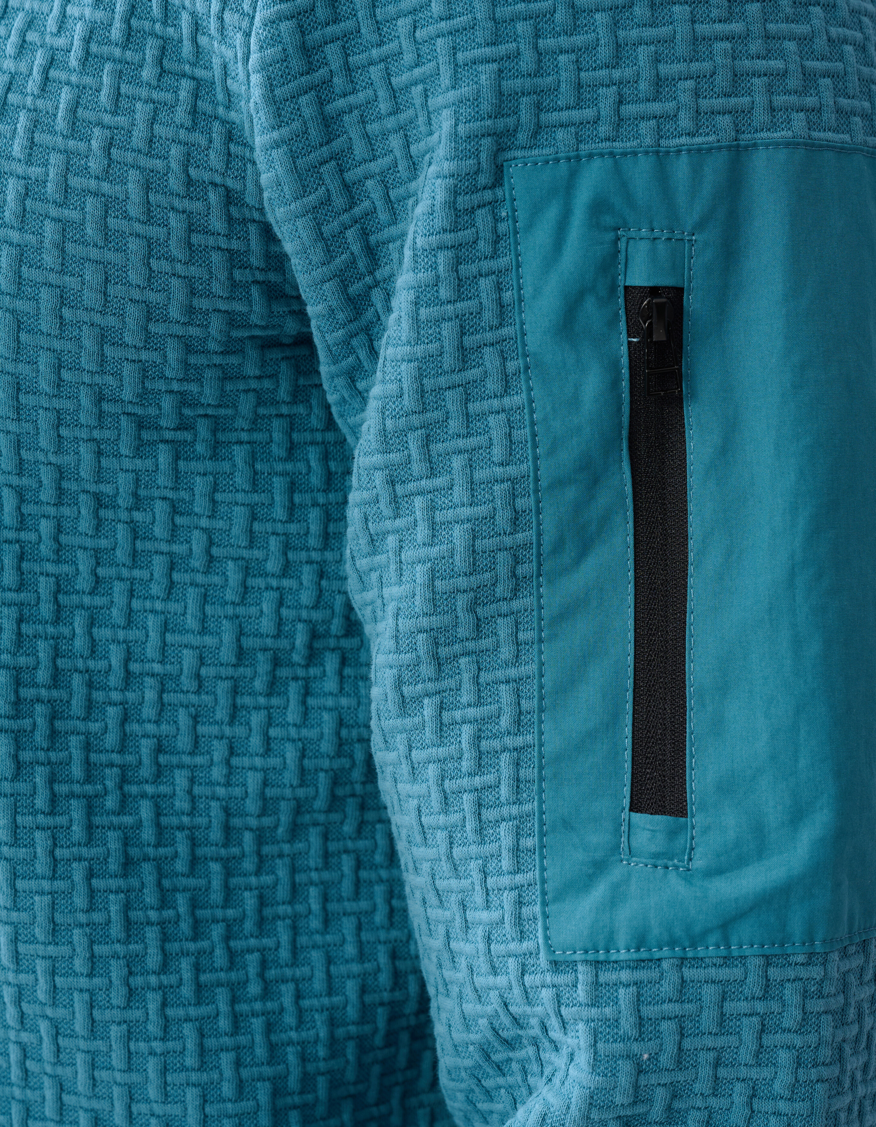 Jersey Structuur Longsleeve Blauw SHOEBY MEN