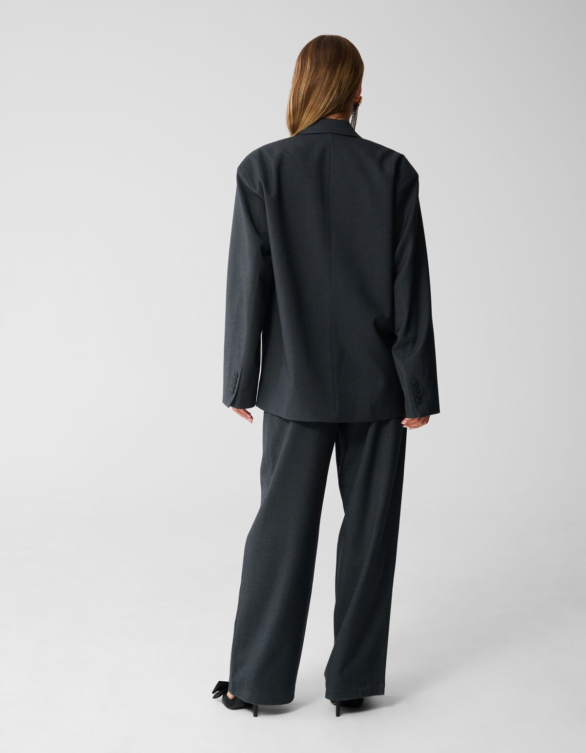 Oversized Blazer Donkergrijs SHOEBY WOMEN