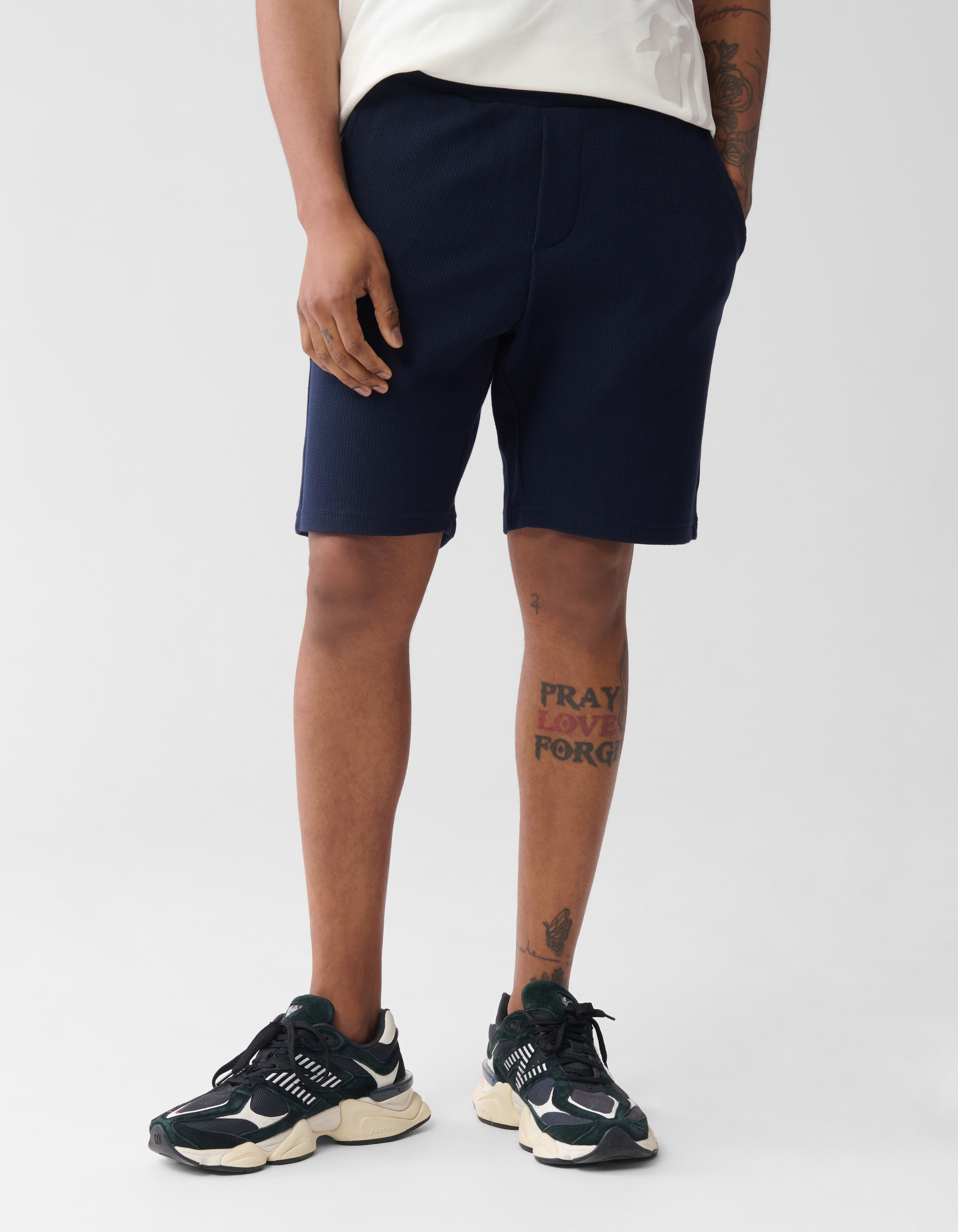 Structuur Short Donkerblauw SHOEBY MEN