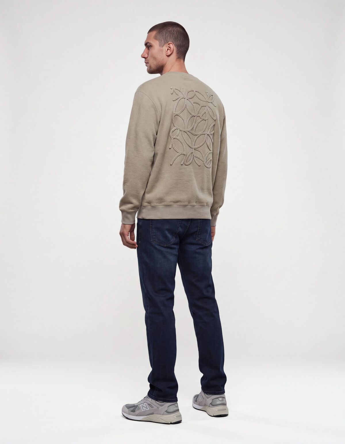 Comfort Straight Fit Jeans Blauw/Bruin L34 SHOEBY MEN
