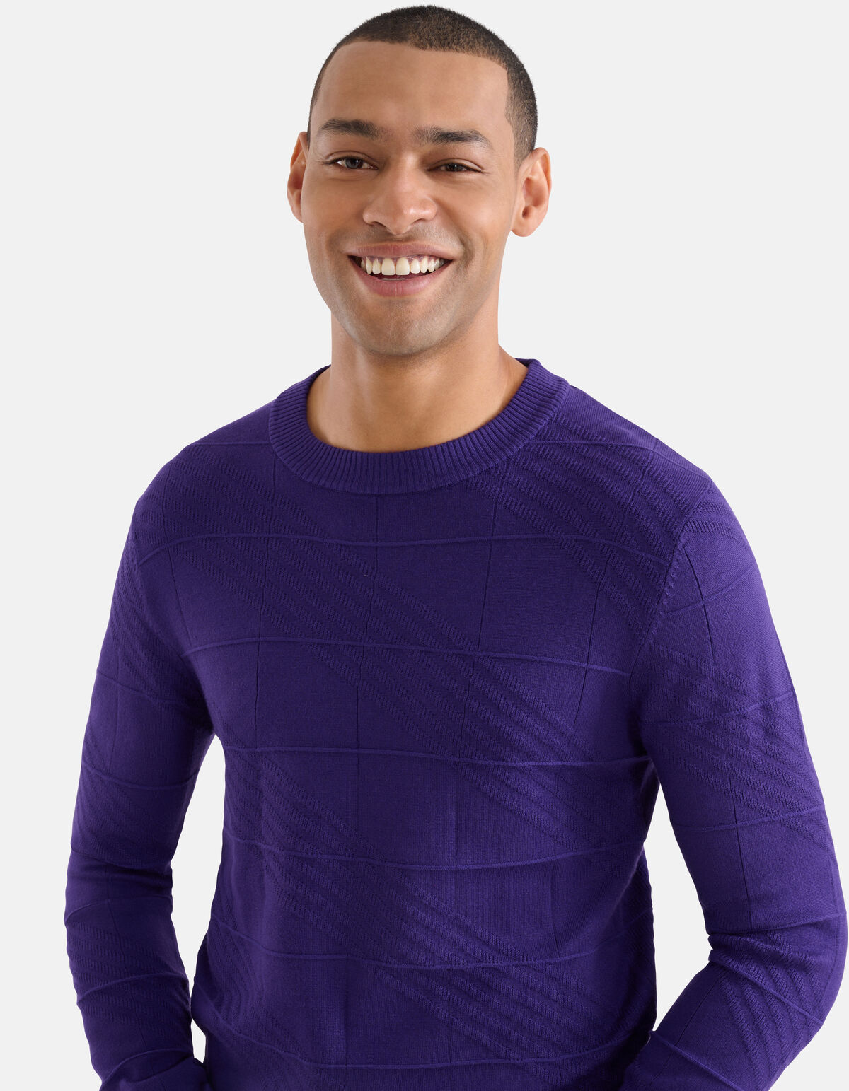 Diagonaal Trui Paars SHOEBY MEN