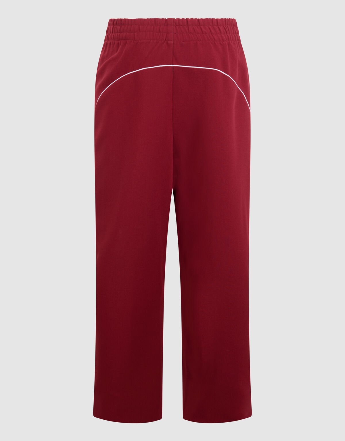 Sporty Wide Leg Broek Rood SHOEBY WOMEN