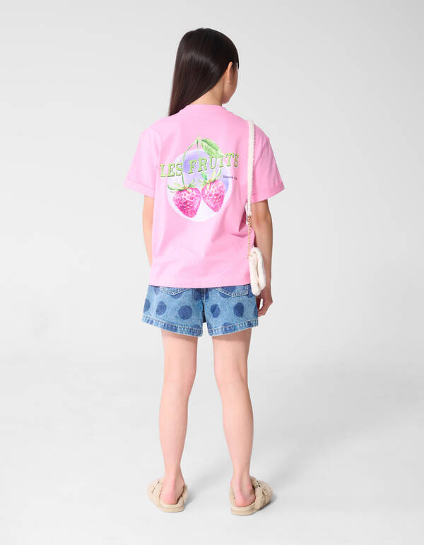 Cherry Artwork T-shirt Roze SHOEBY GIRLS