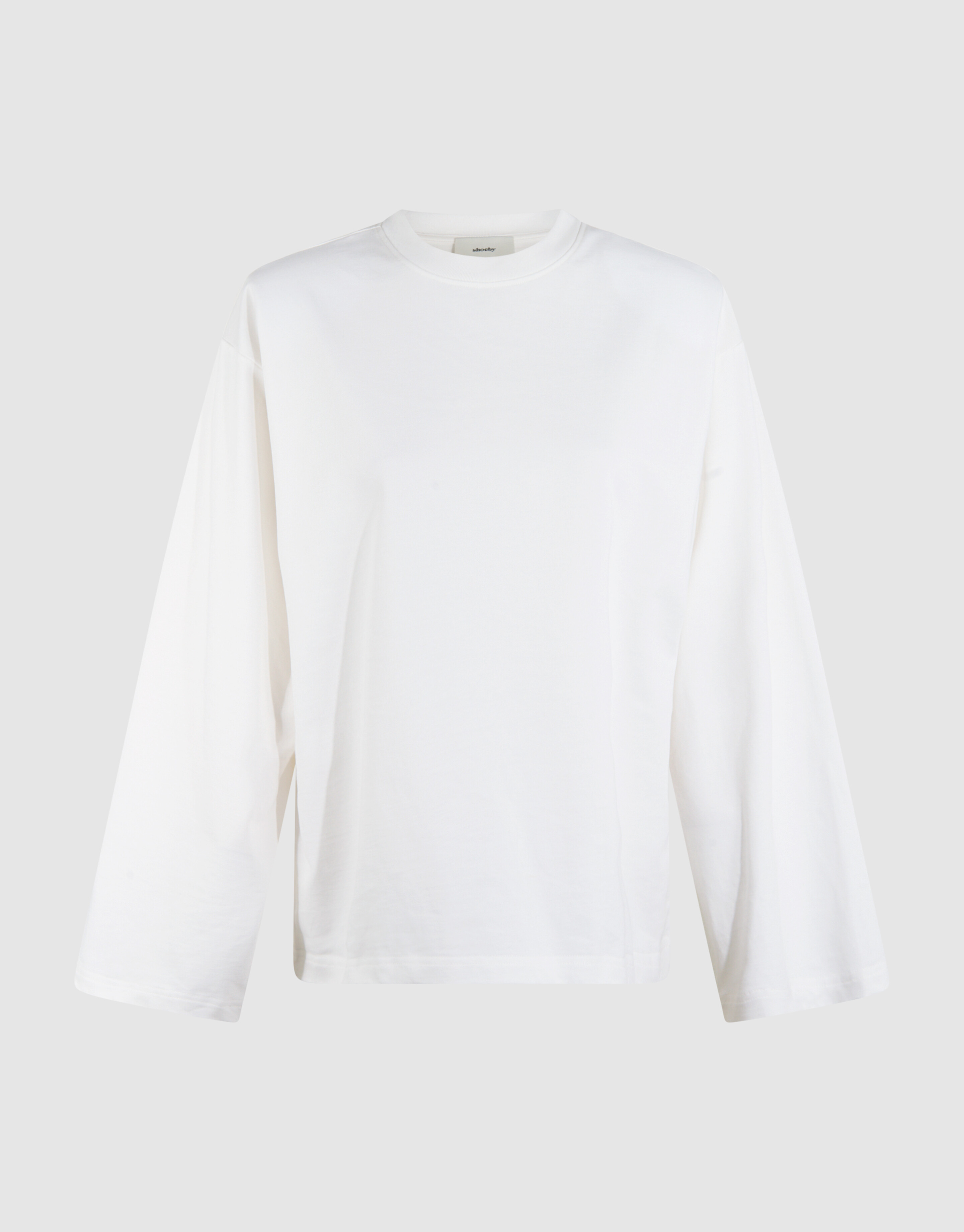 Oversized Basic Longsleeve T-shirt Wit SHOEBY WOMEN
