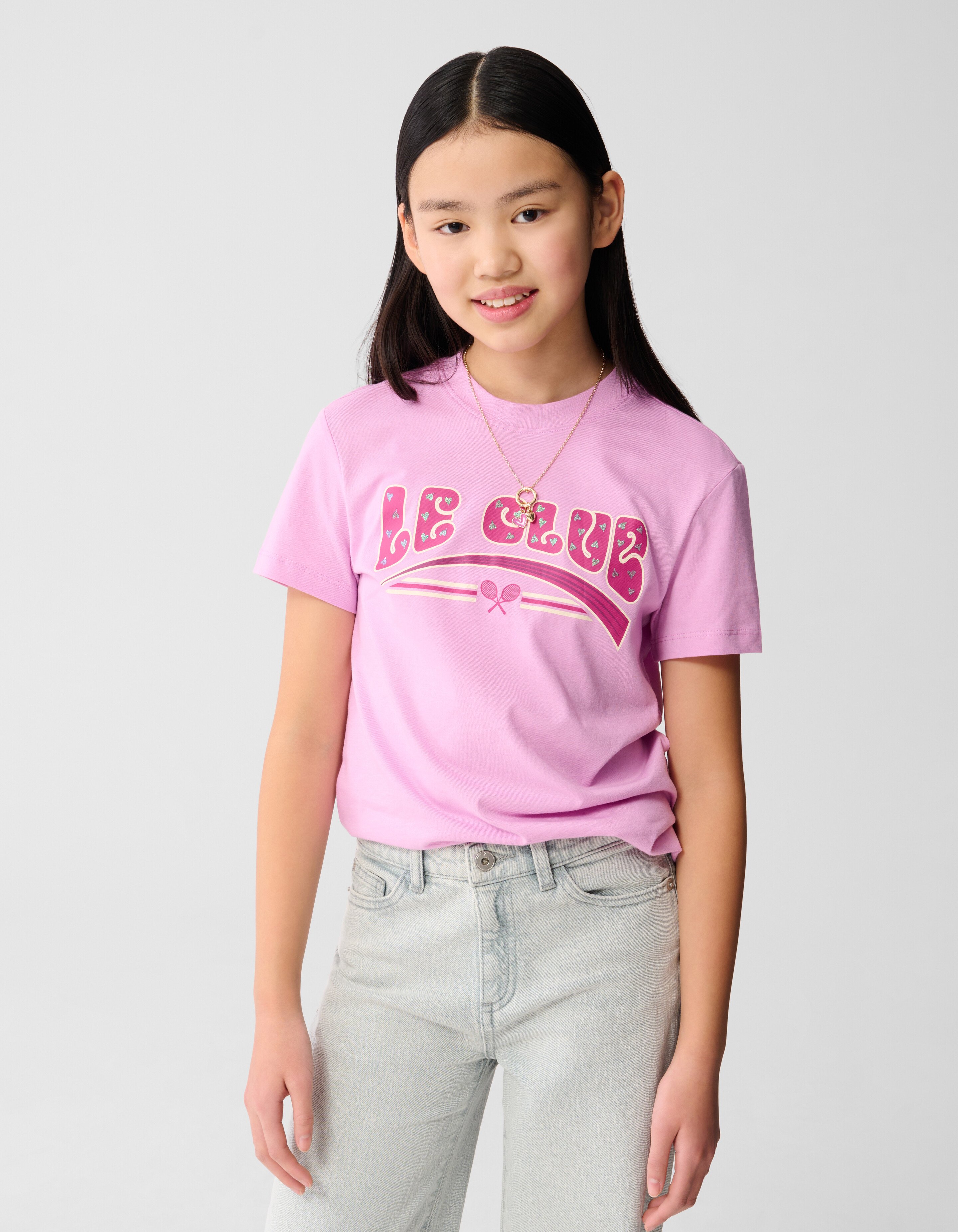Glitter Club Artwork T-shirt Lichtroze SHOEBY GIRLS