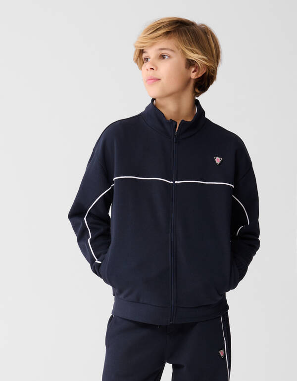 Soft Zip Jack Donkerblauw SHOEBY BOYS