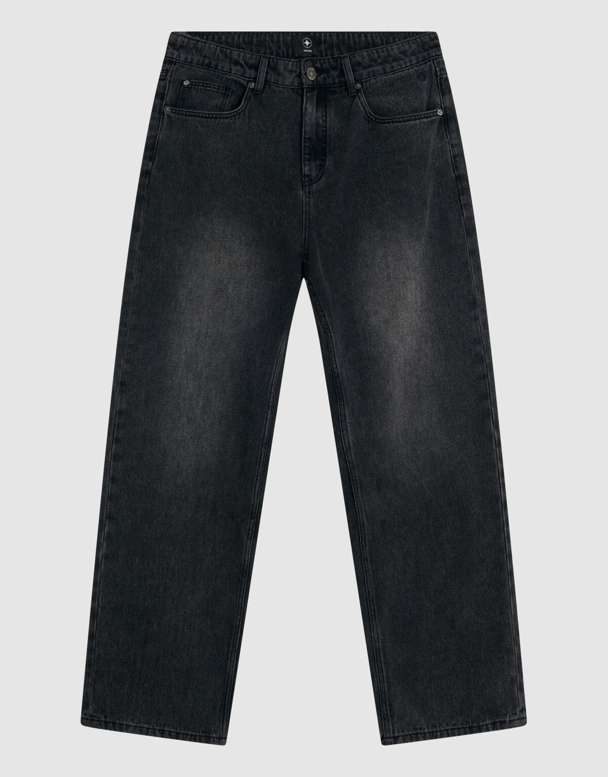 Baggy Fit Jeans Donkergrijs L33 SHOEBY MEN