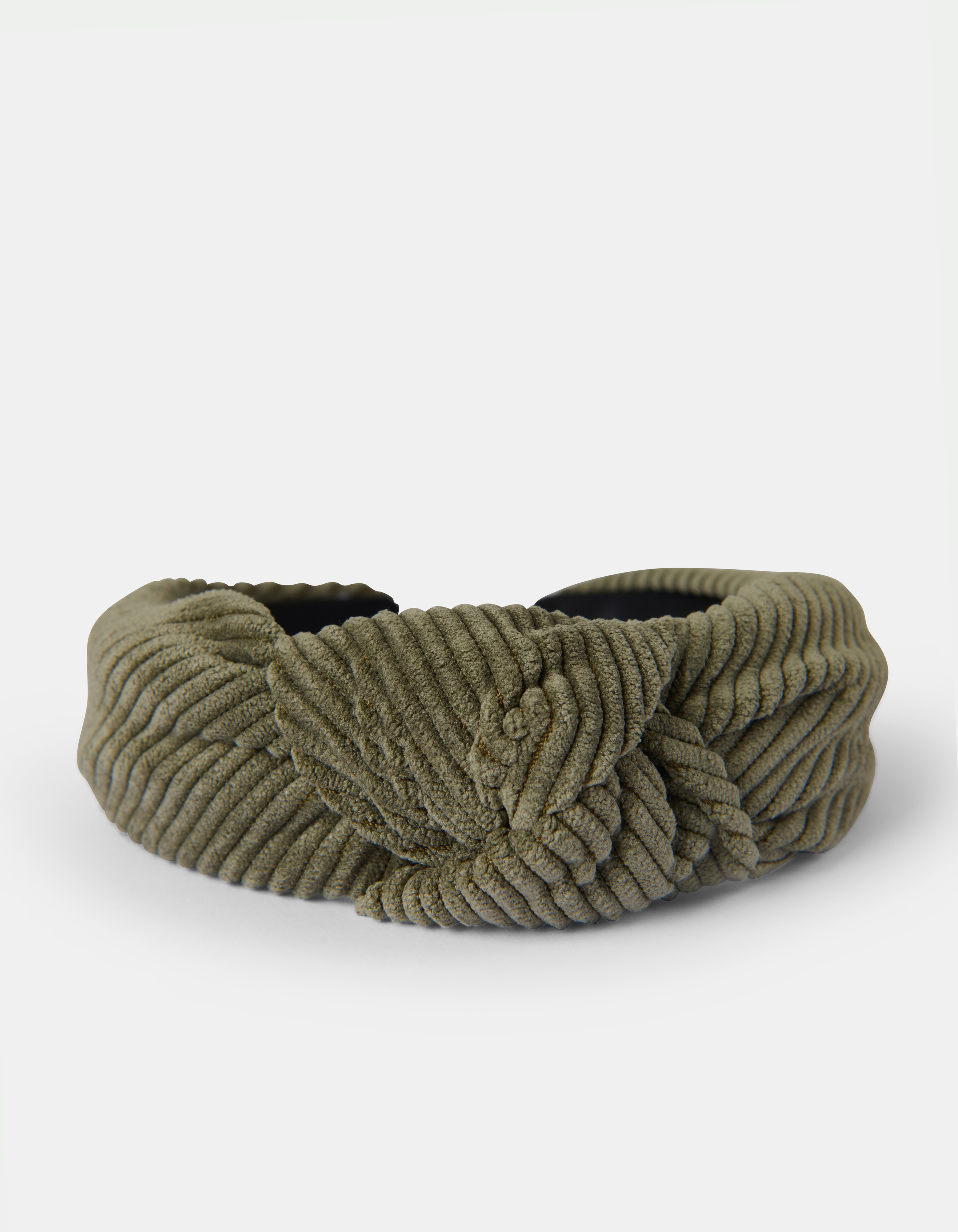 Rib Knot Haarband Donkergroen SHOEBY ACCESSOIRES
