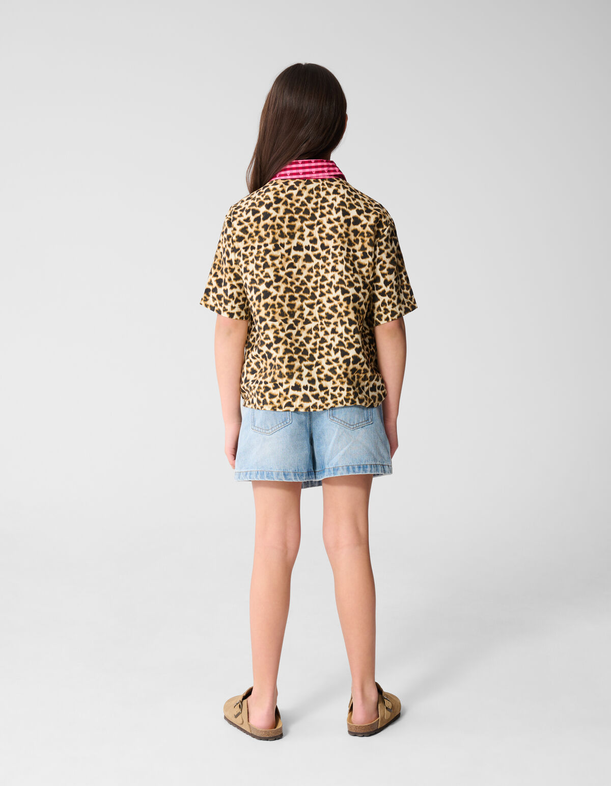 Mix Leopard Blouse Lichtbruin SHOEBY GIRLS