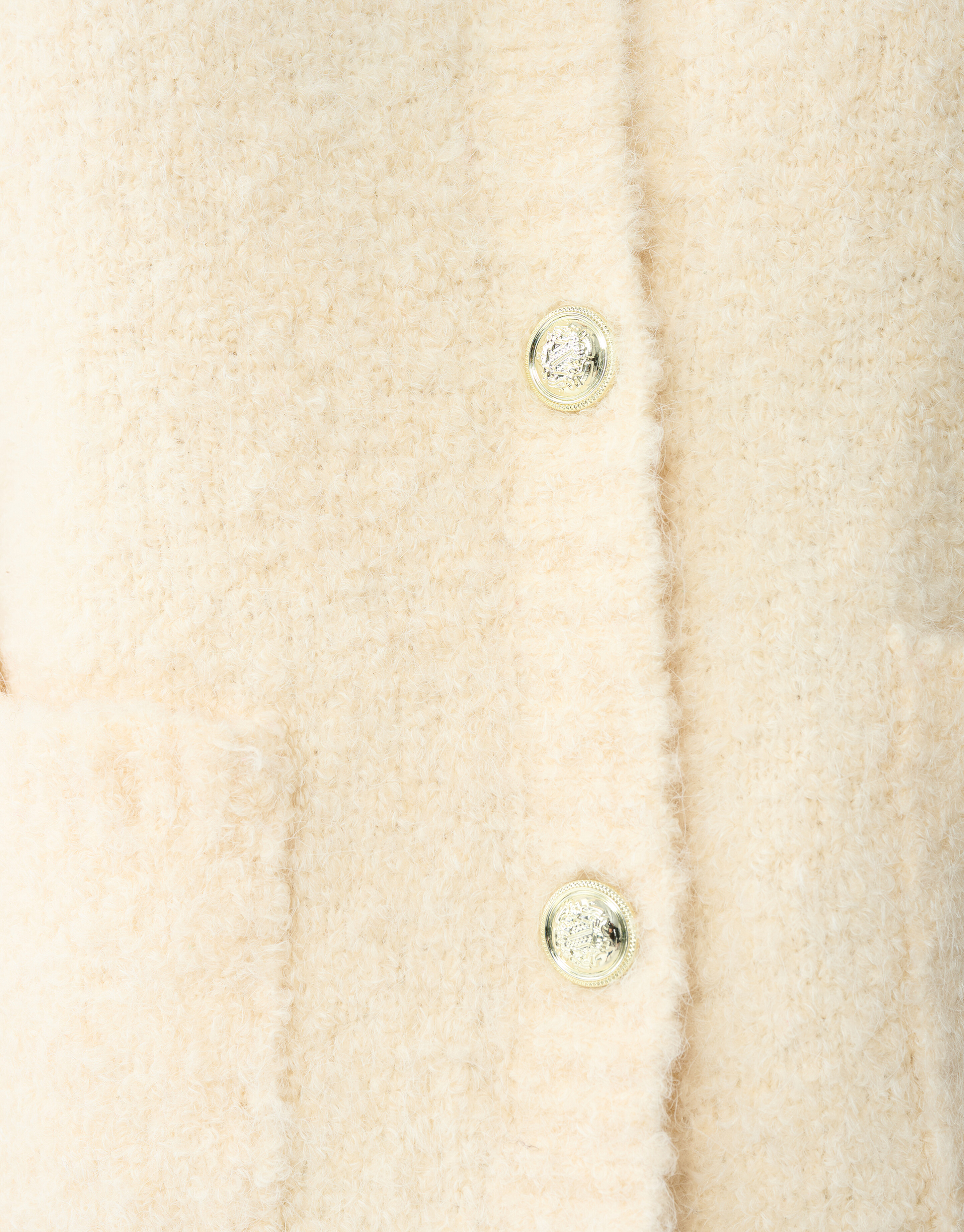 Teddy Knit Vest Gebroken Wit SHOEBY WOMEN