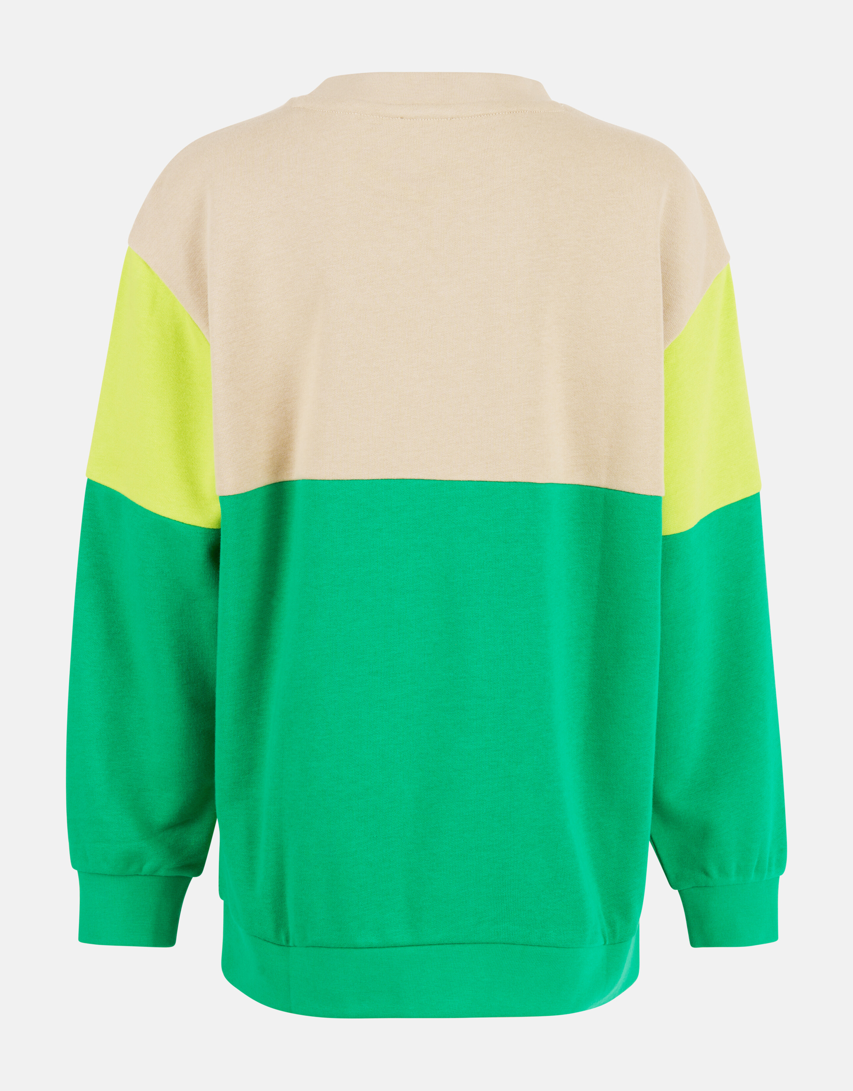 Colorblock Sweater Groen SHOEBY BOYS