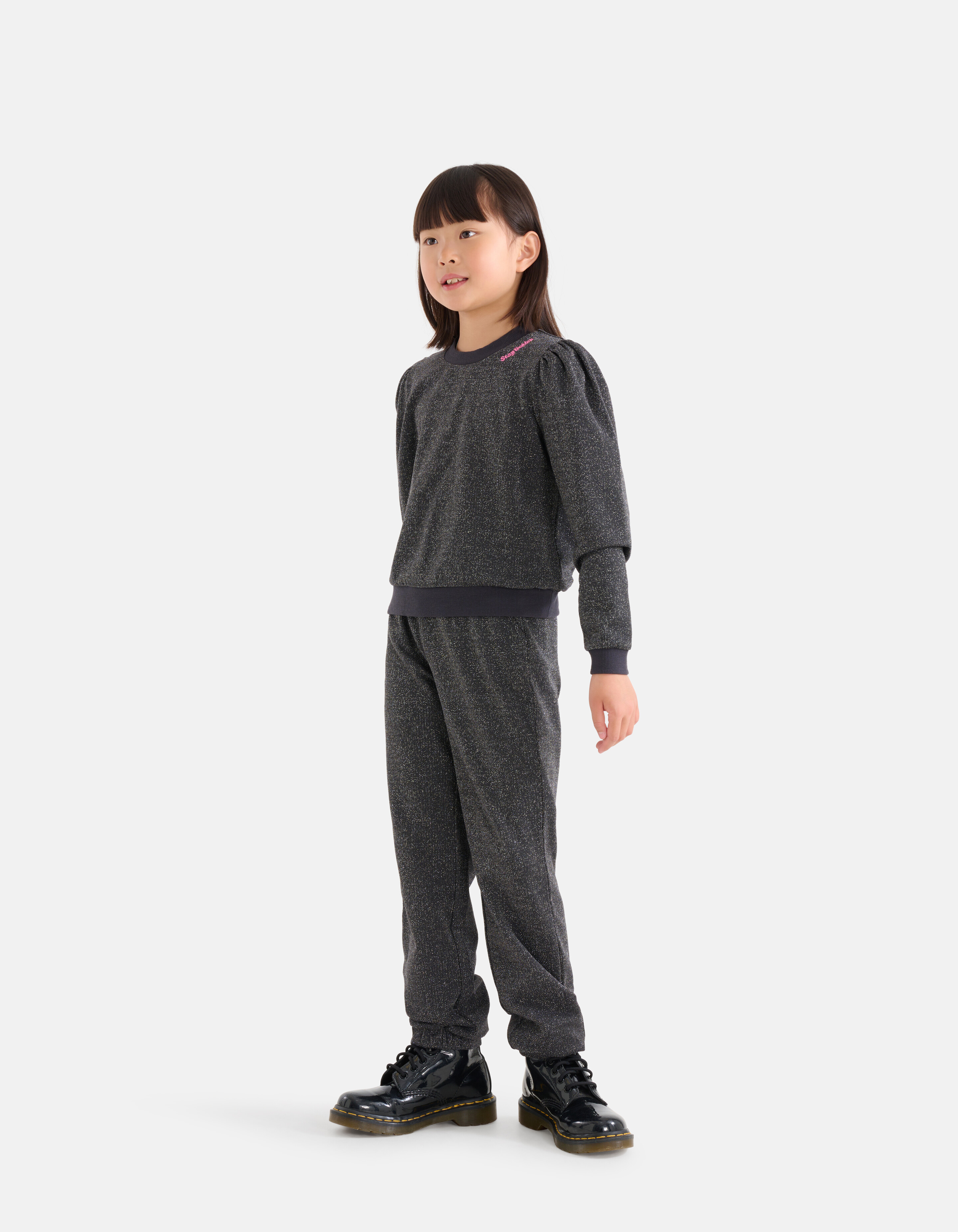 Glitter Jogger Donkergrijs SHOEBY GIRLS