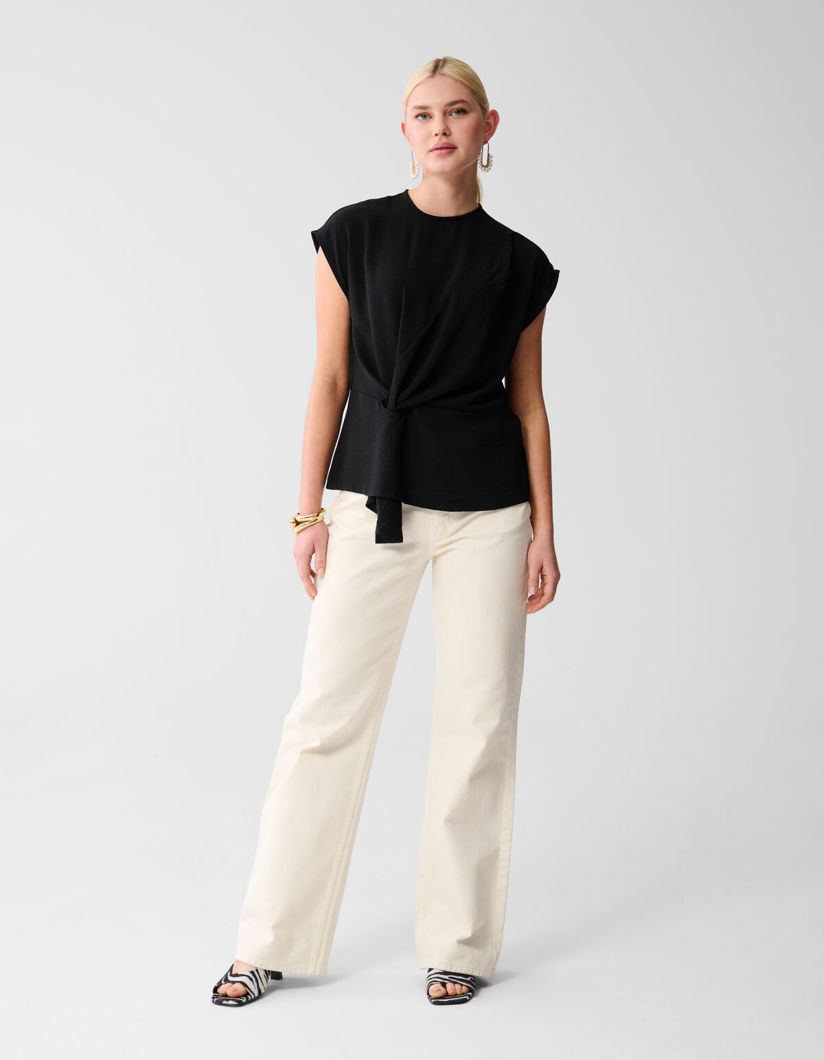 Knoop Twist Top Zwart SHOEBY WOMEN