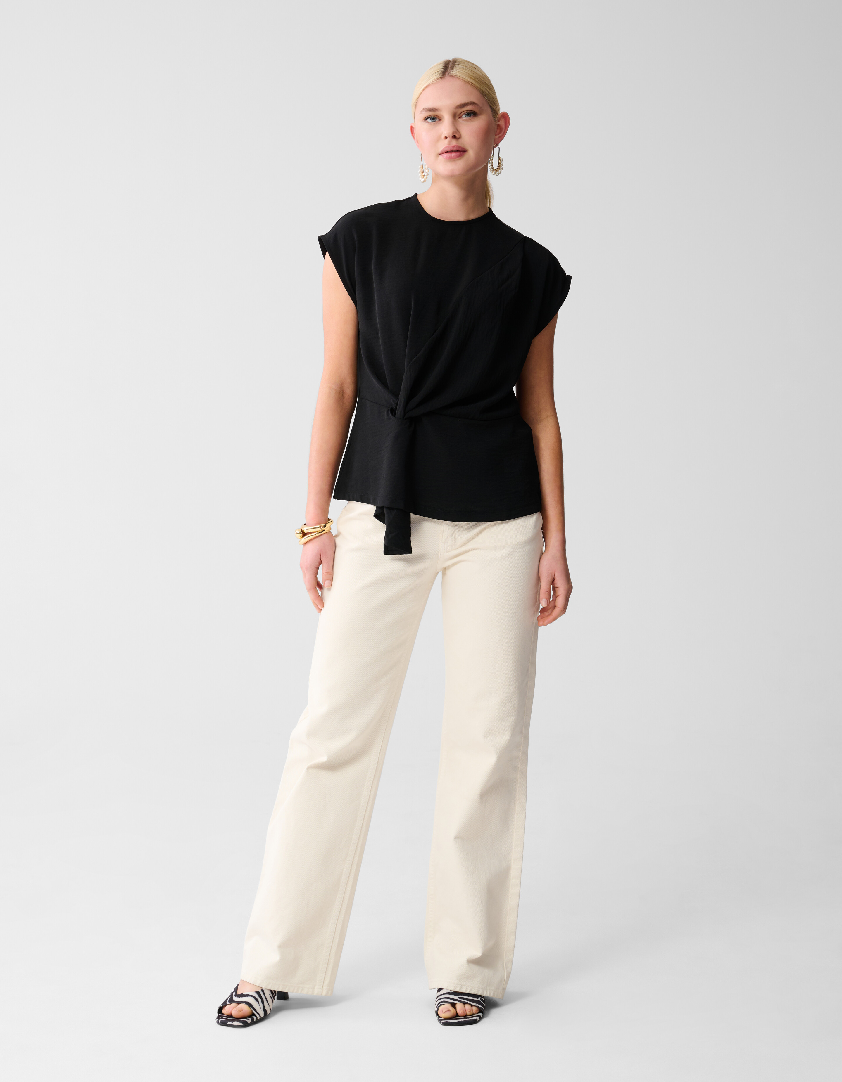 Knoop Twist Top Zwart SHOEBY WOMEN