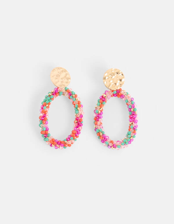 Gekleurde Beaded Oorbellen SHOEBY ACCESSOIRES