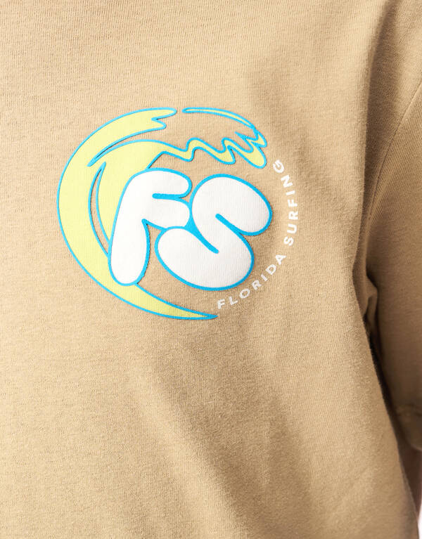 Florida Artwork T-shirt Beige SHOEBY BOYS