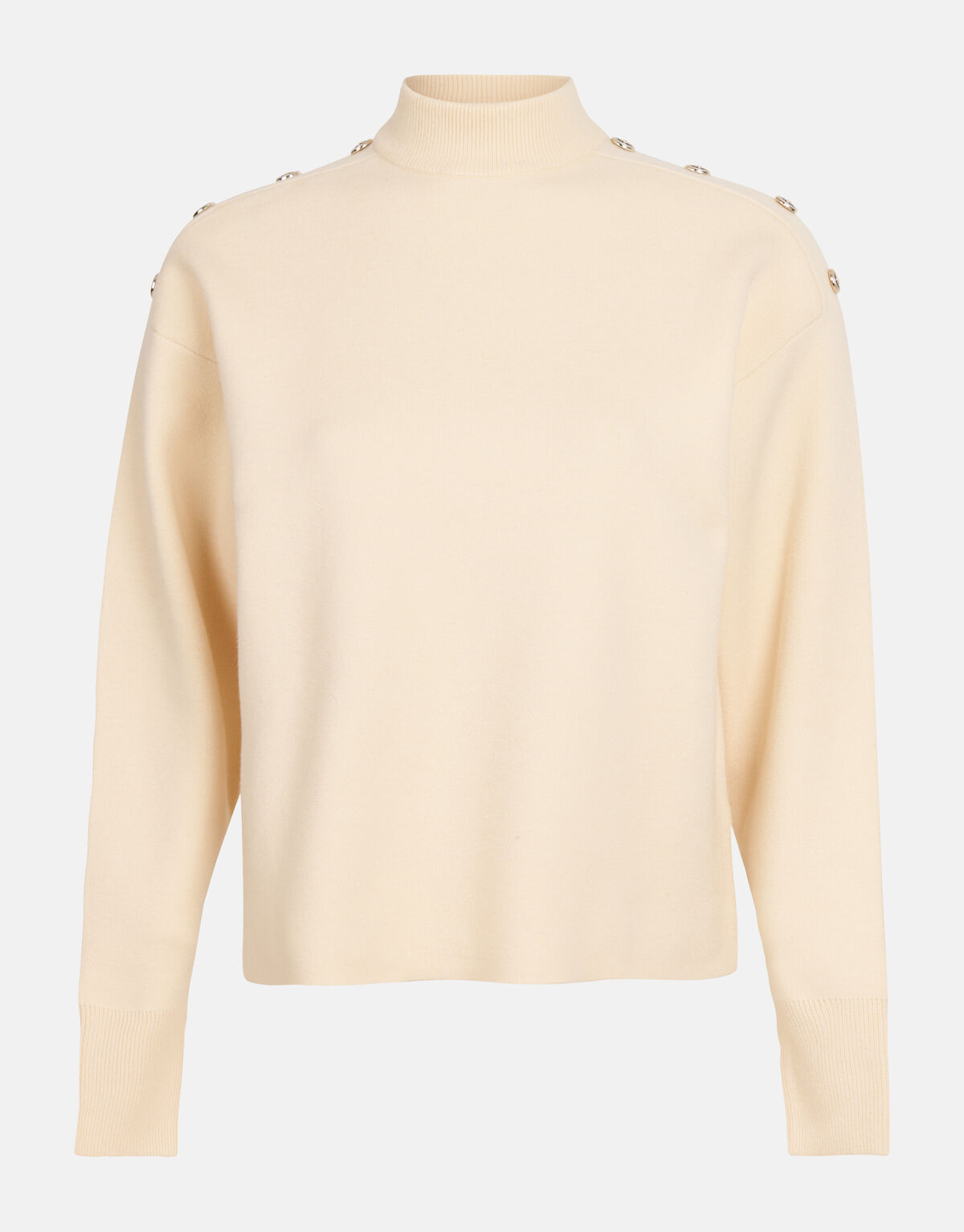 Gebreide Knopen Trui Gebroken Wit SHOEBY WOMEN