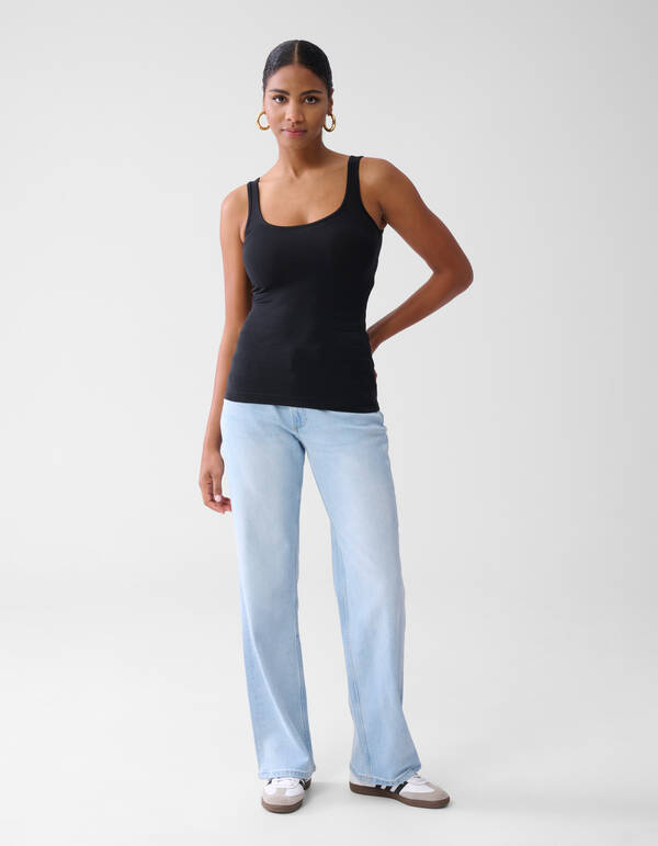 Basis Tanktop Zwart Eksept