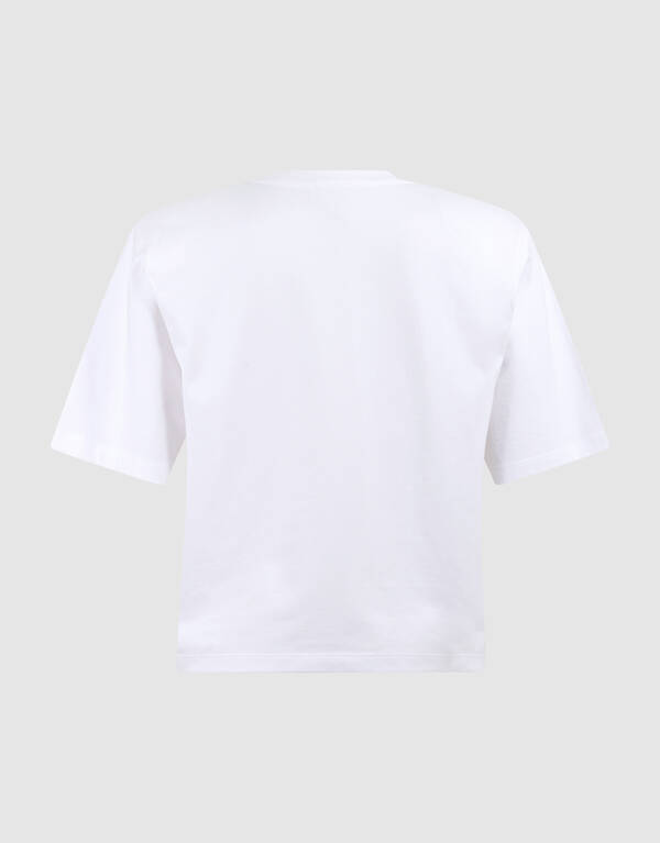 Flower T-shirt Wit SHOEBY WOMEN