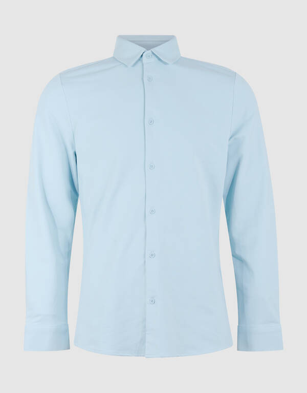 Jersey Longsleeve T-shirt Lichtblauw SHOEBY MEN