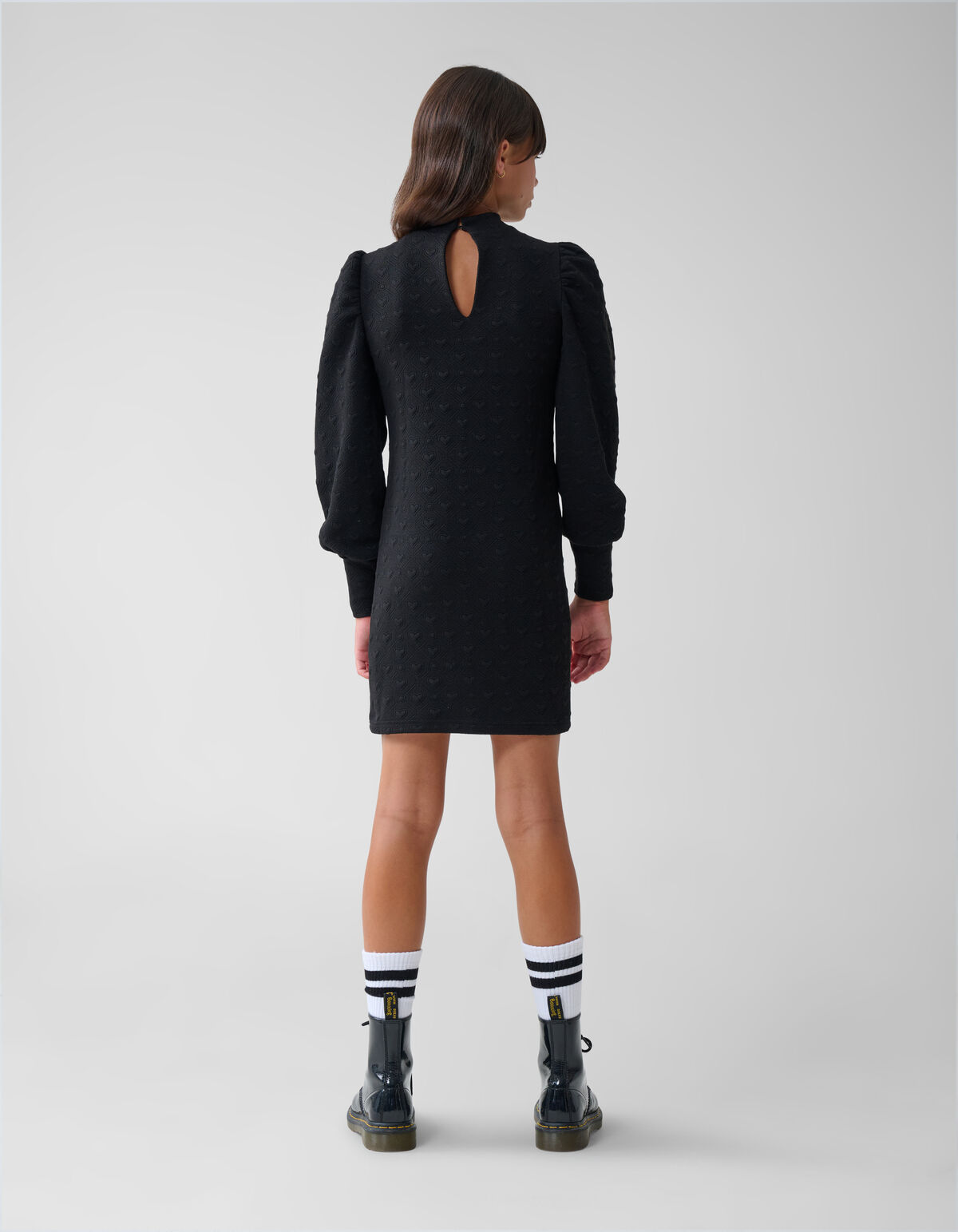 Structuur Jurk Zwart SHOEBY GIRLS