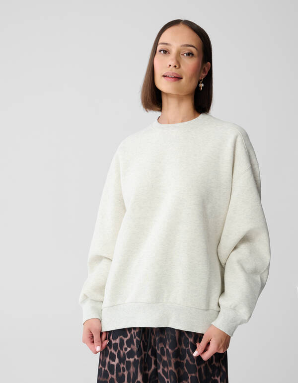 Lace Up Sweater Lichtgrijs SHOEBY WOMEN