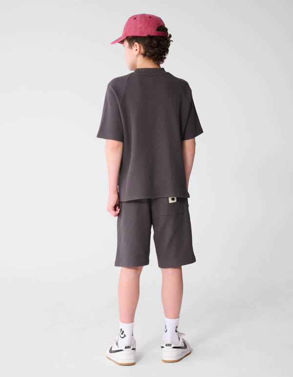 Waffle Structuur Short Donkergrijs SHOEBY BOYS