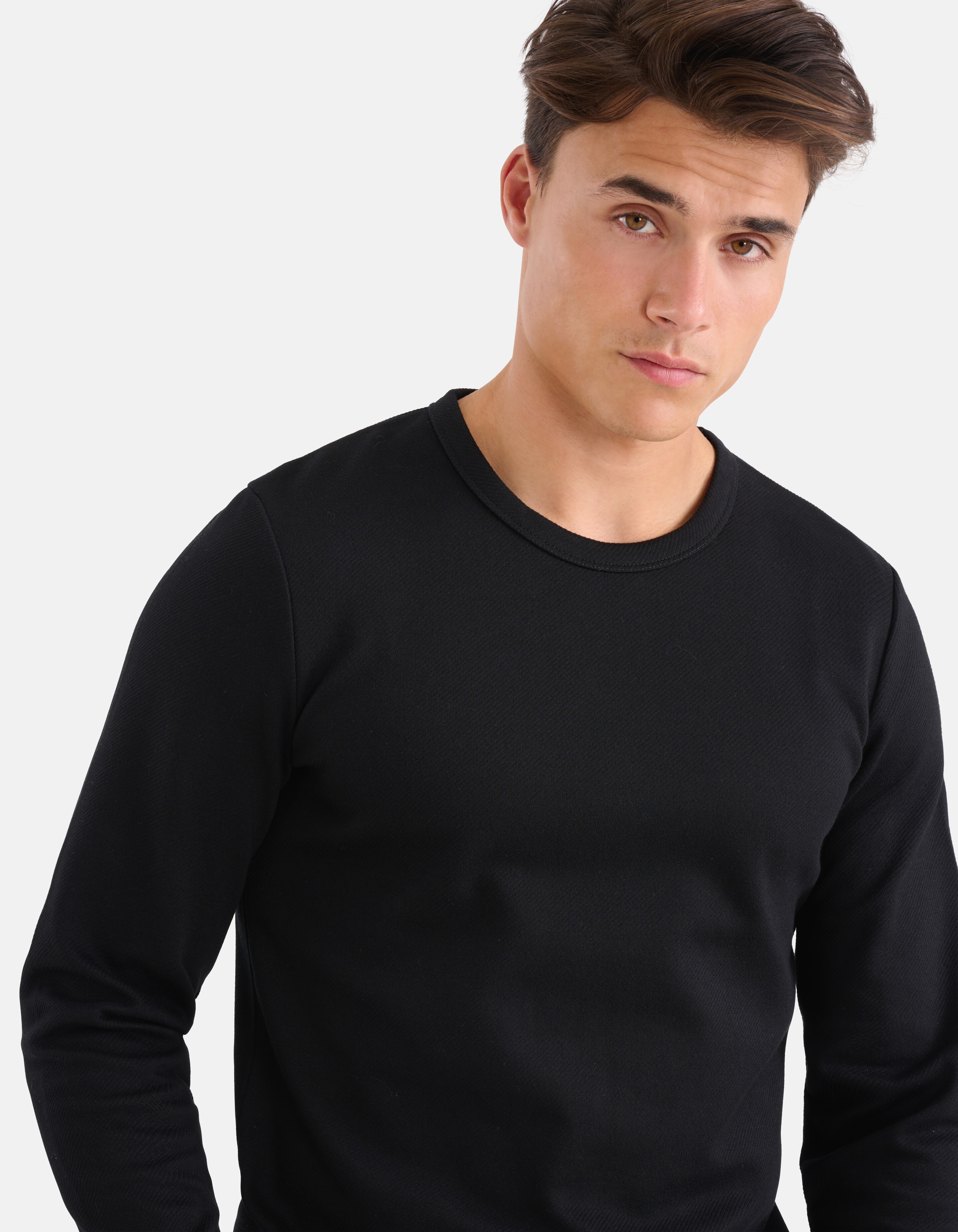 Structuur T-shirt Zwart SHOEBY MEN
