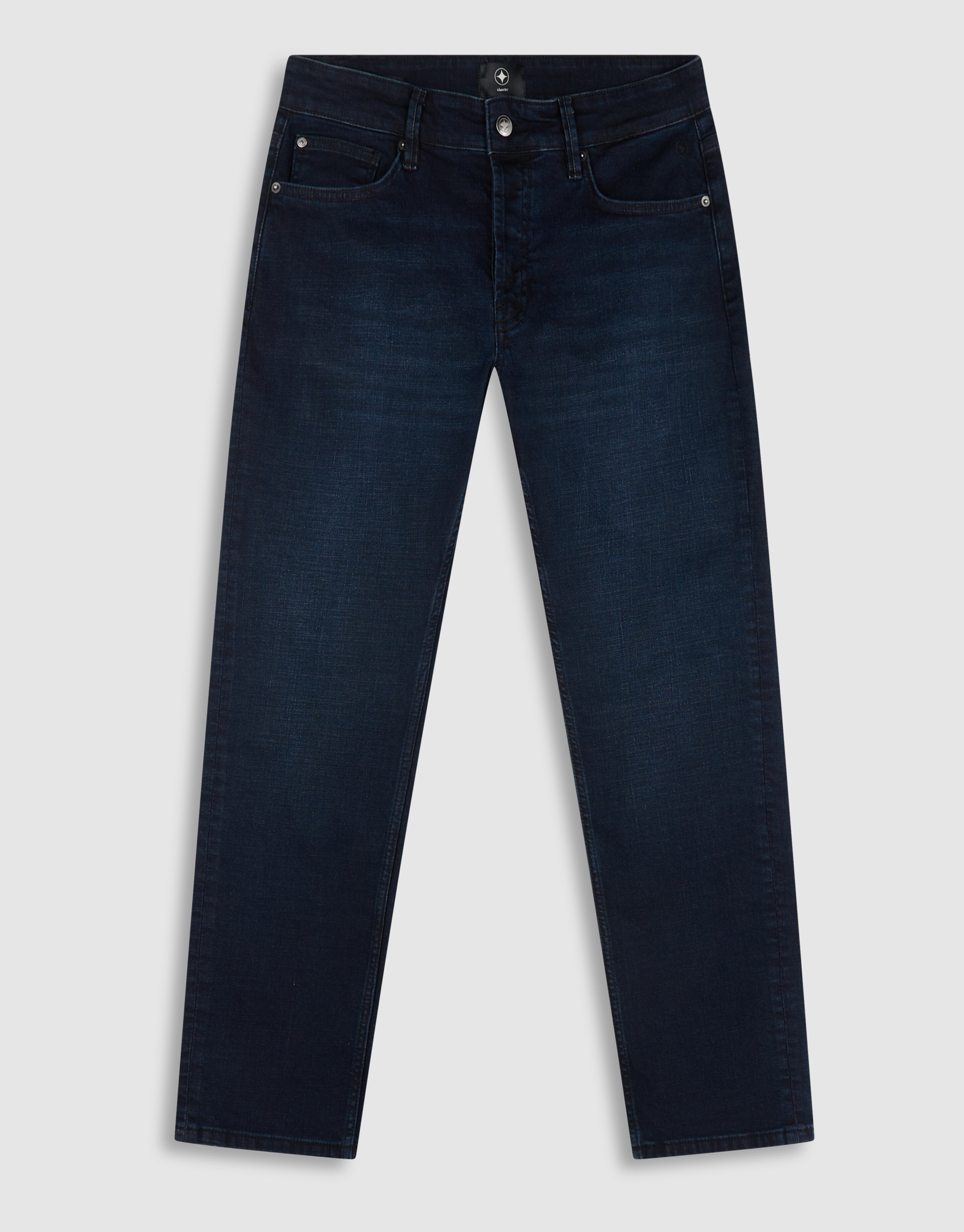 Comfort Straight Fit Jeans Blauw/Bruin L34 SHOEBY MEN