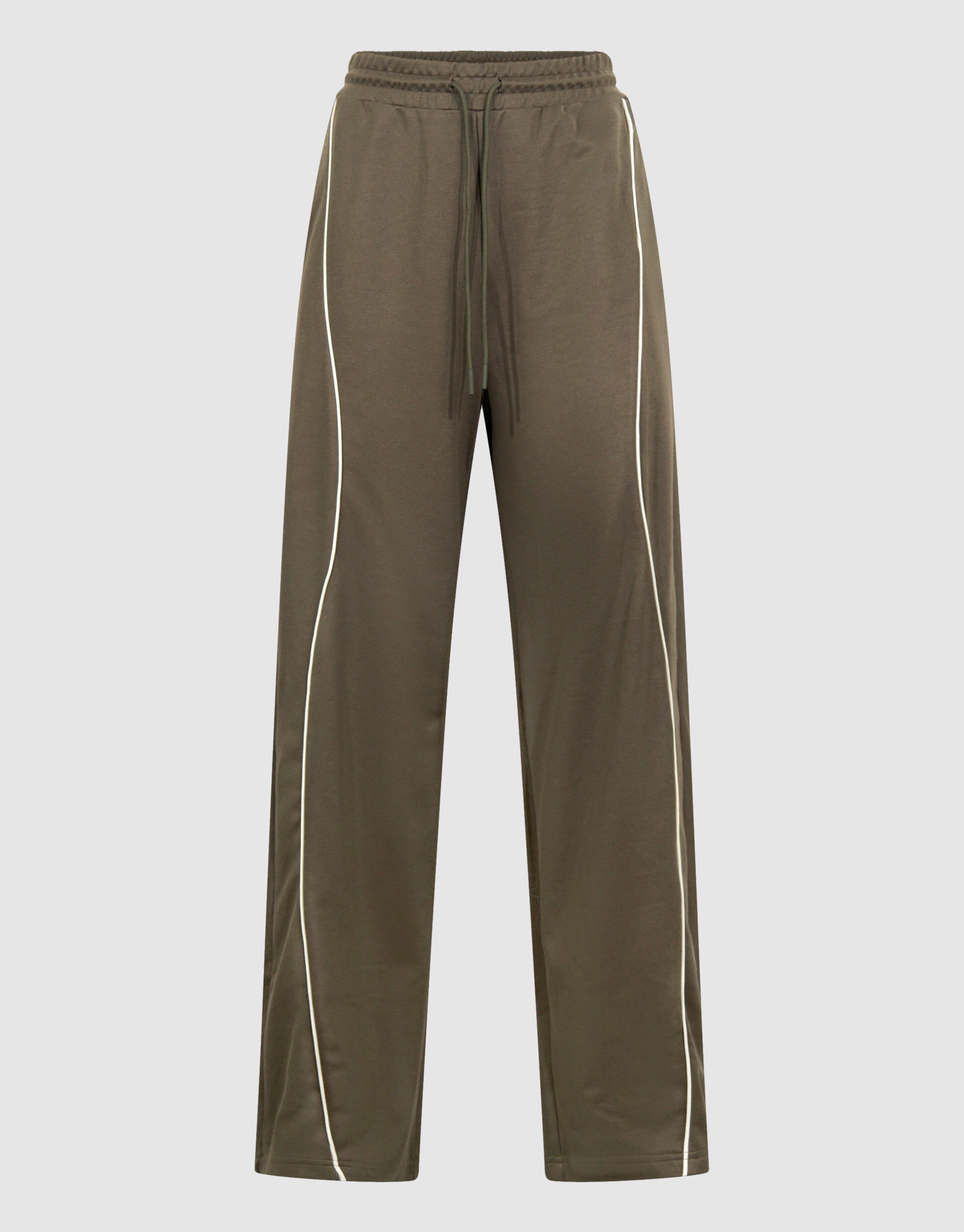 Wave Wide Leg Broek Donkergroen SHOEBY WOMEN