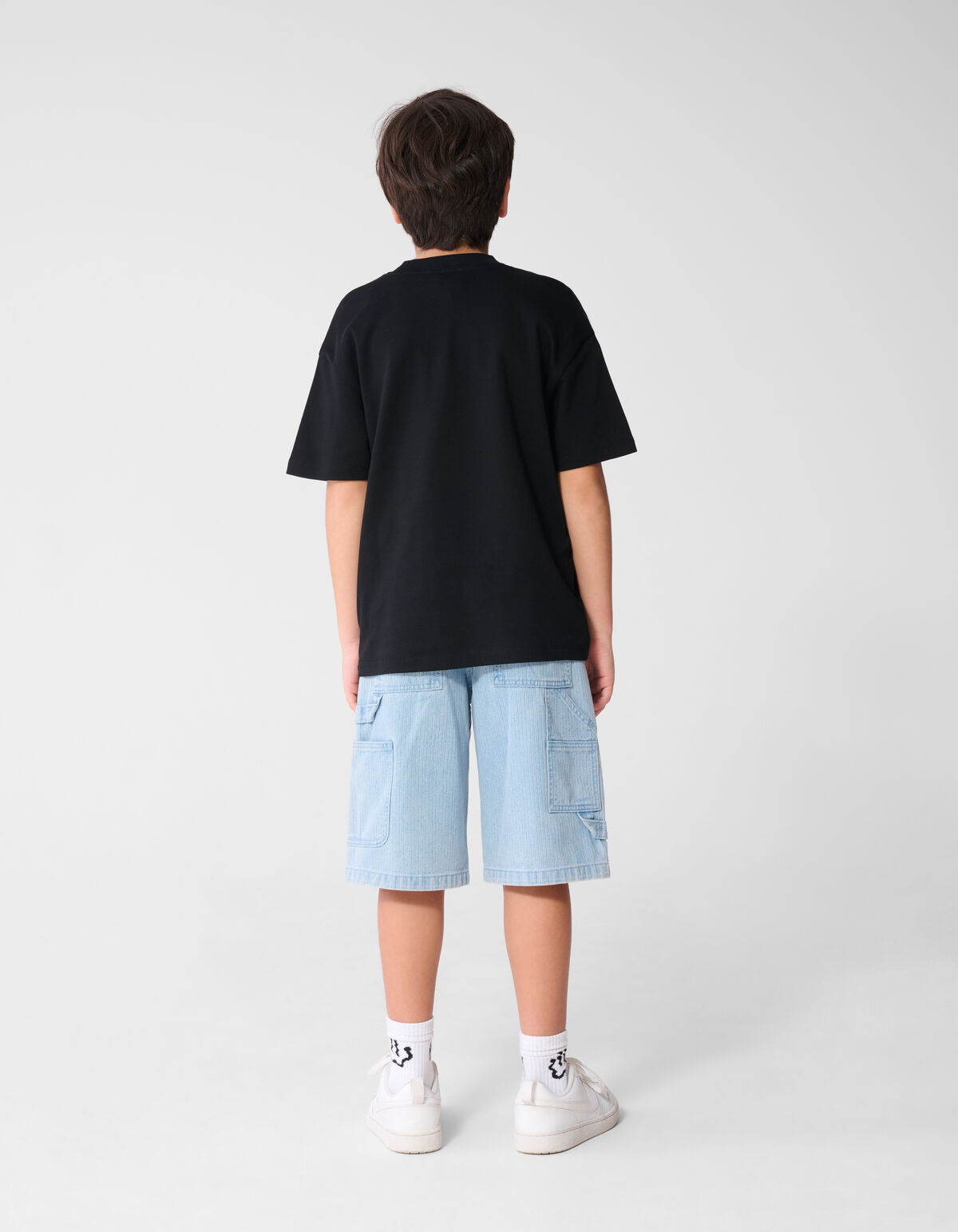 Basic T-shirt Zwart SHOEBY BOYS